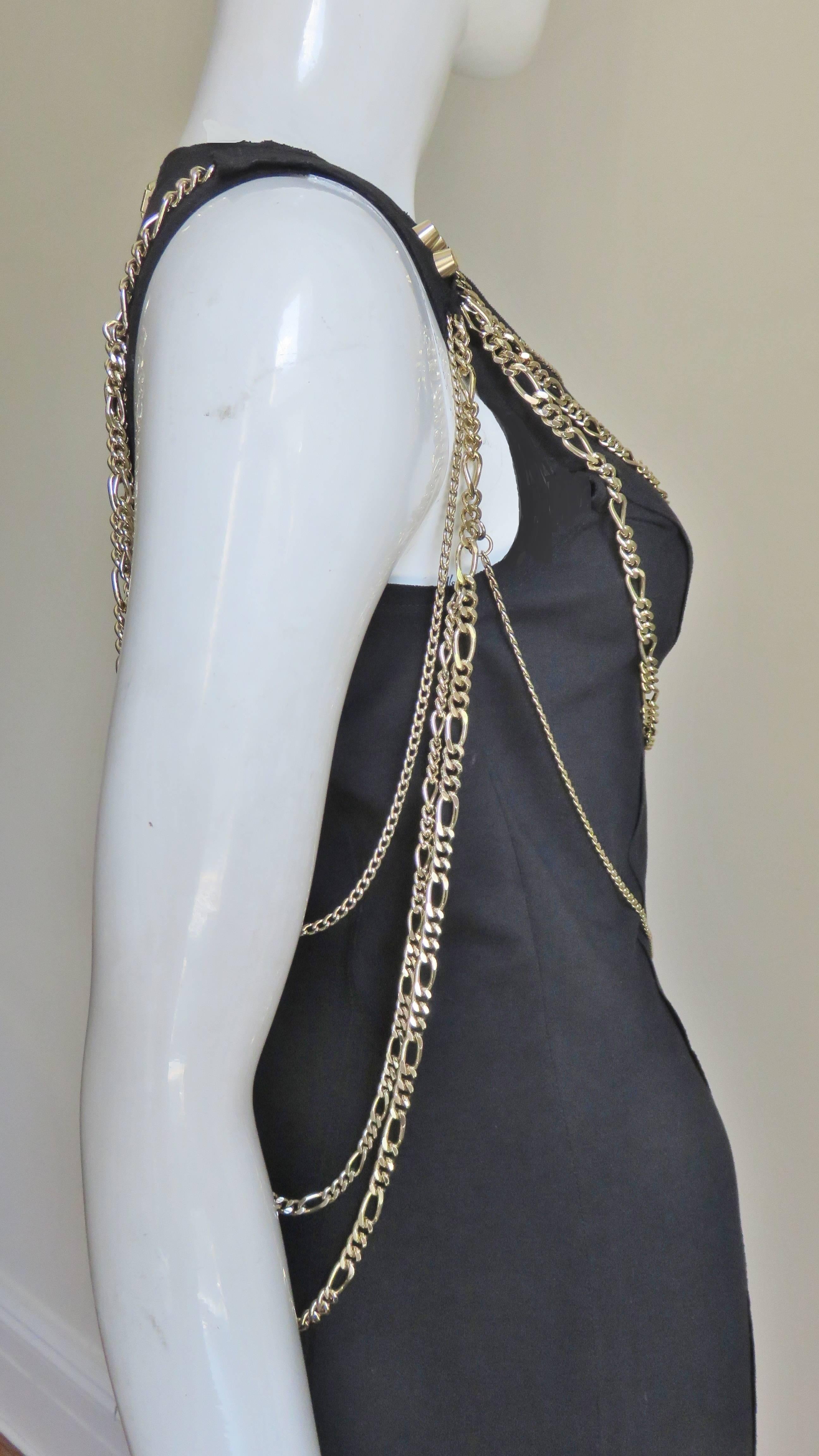 Pierre Balmain Dress with Chains  For Sale 4