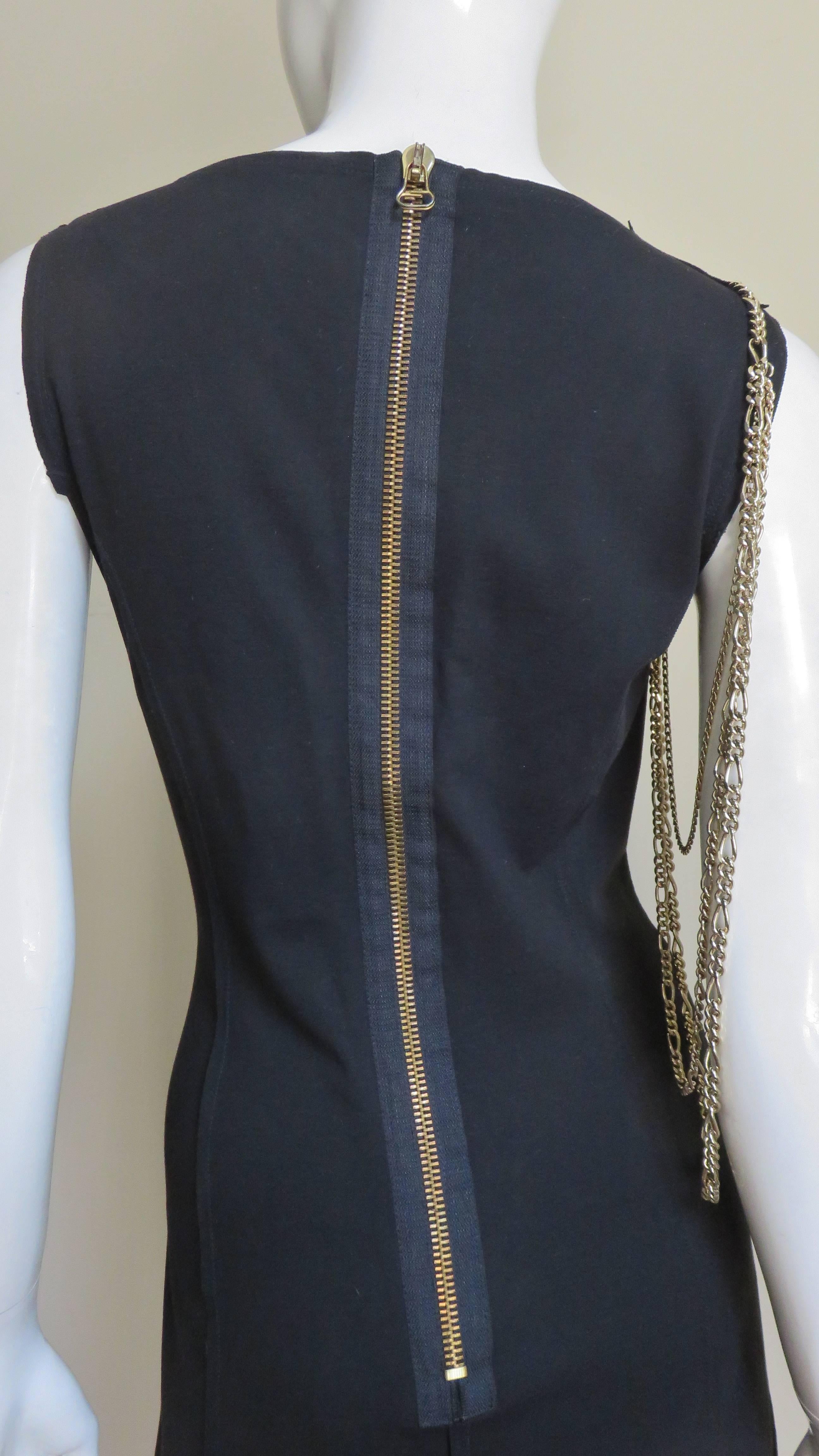 Pierre Balmain Dress with Chains  For Sale 6