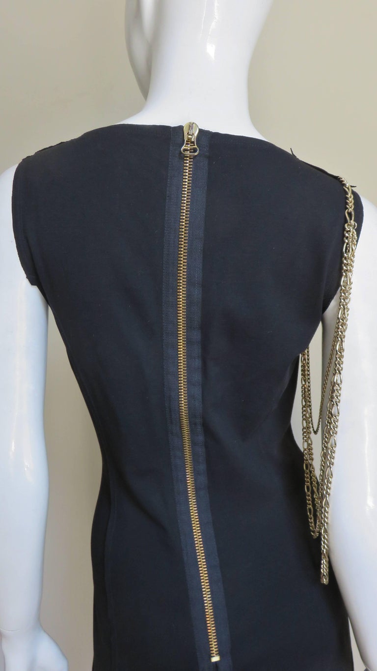 Pierre Balmain Dress with Chains For Sale at 1stDibs clothing chain, chains clothing, nice