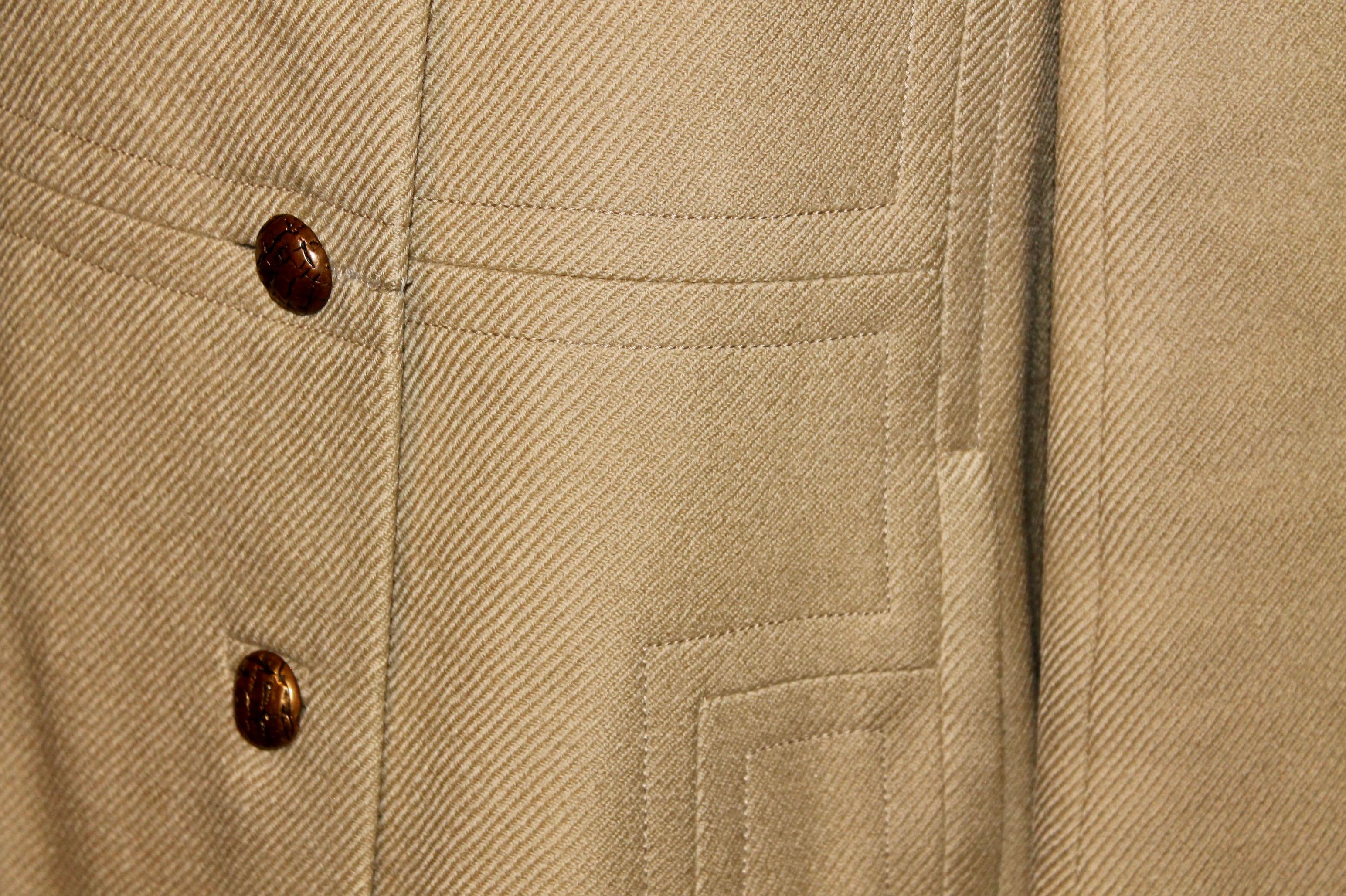 Marrone Cappotto Pierre Balmain in vendita