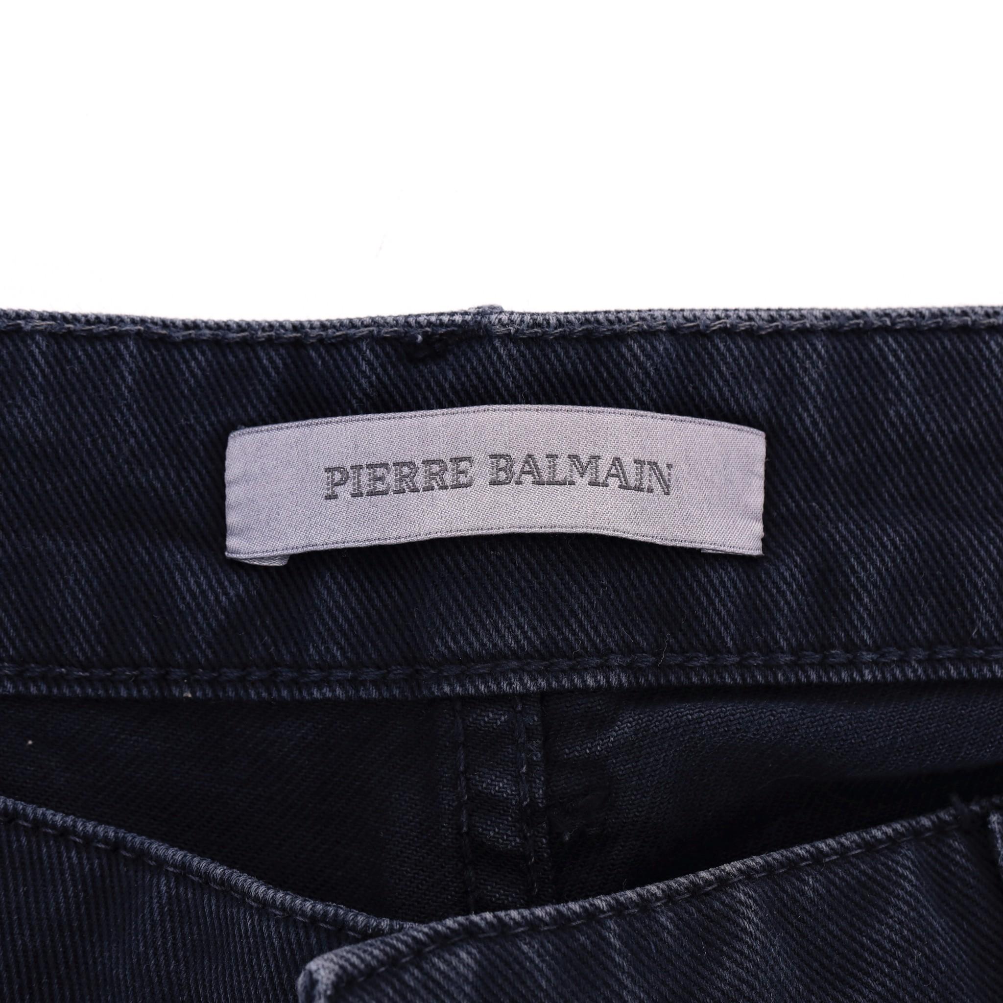 Pierre Balmain Cotton Biker Jeans 2