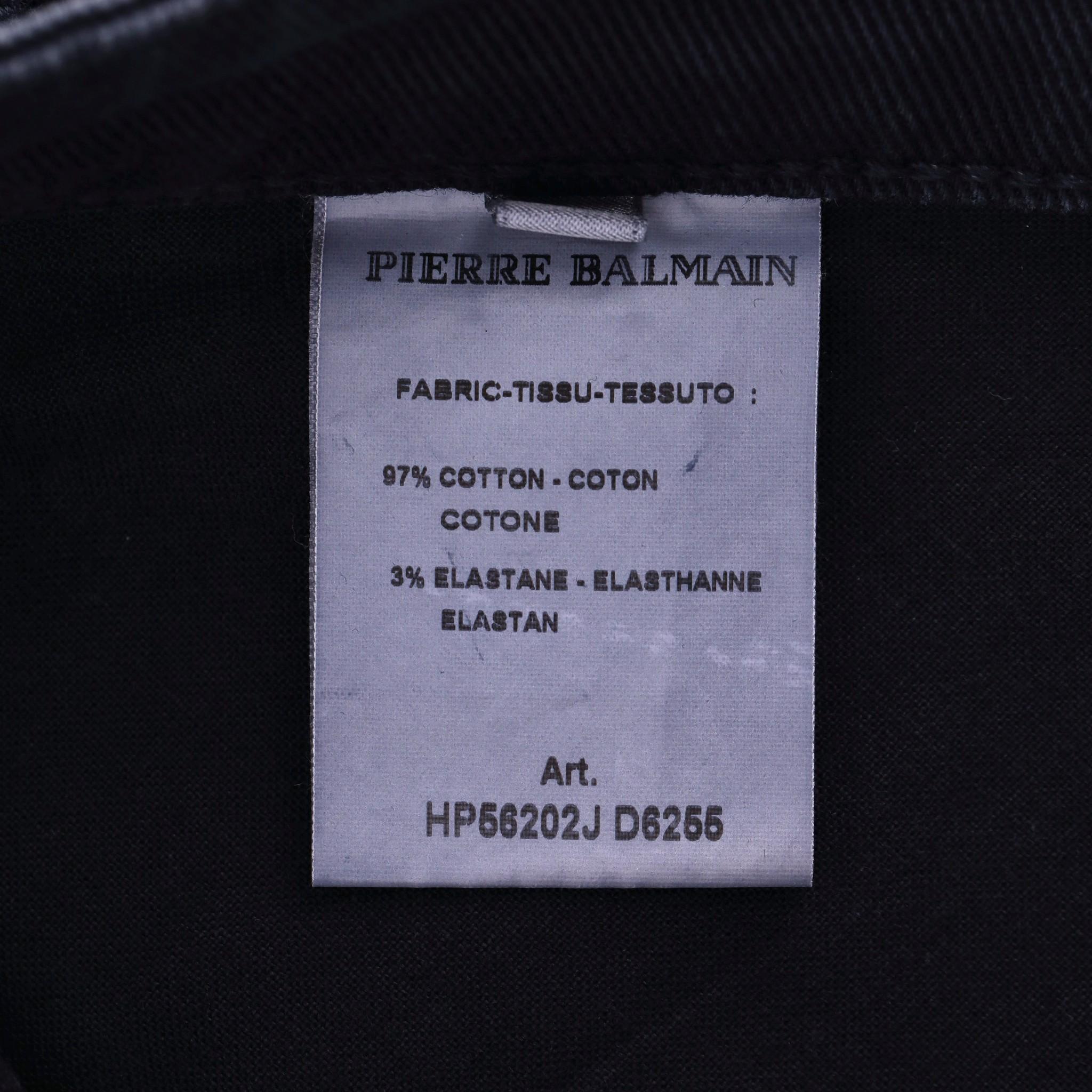 Pierre Balmain Cotton Biker Jeans 4