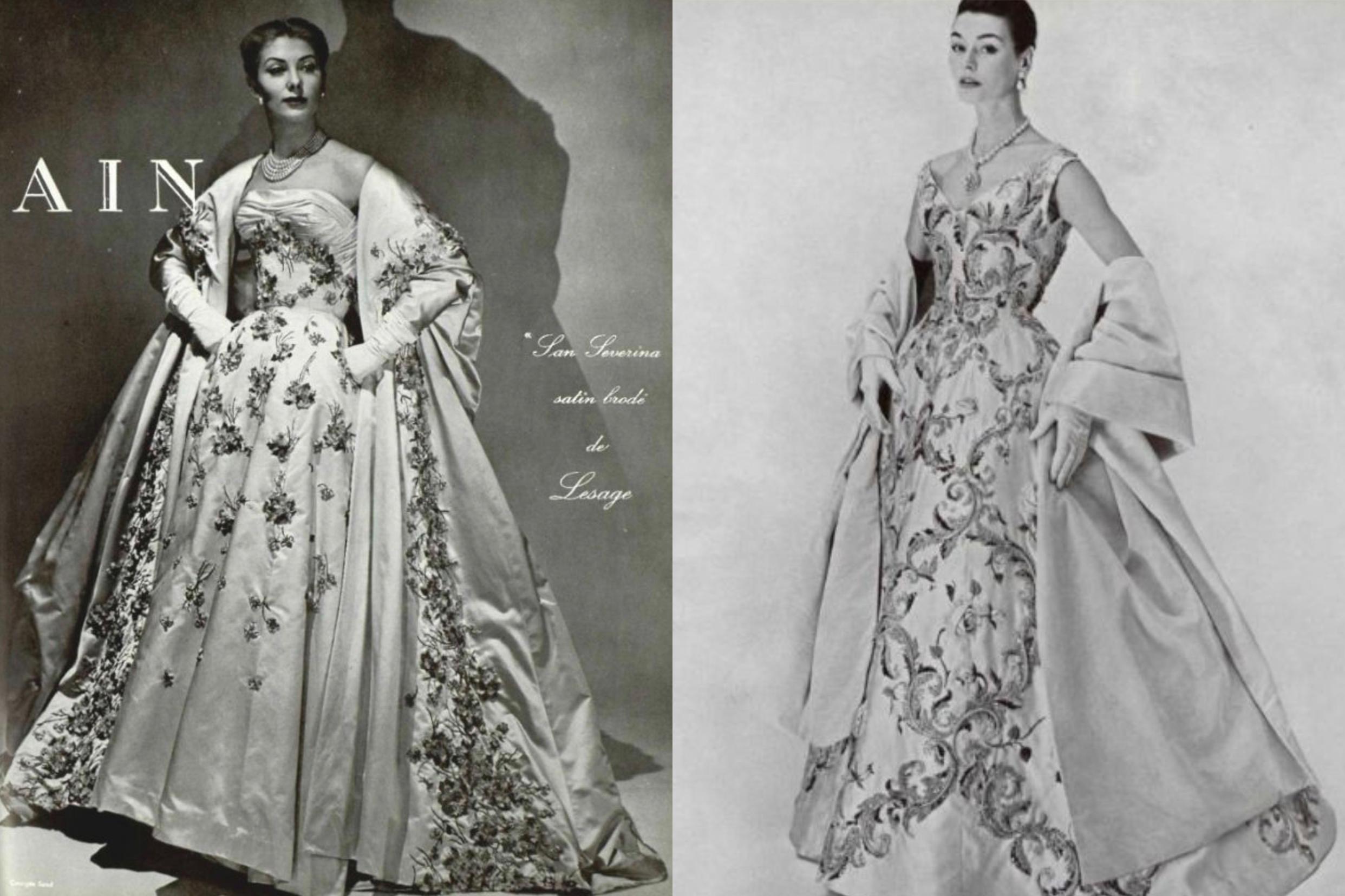 Pierre Balmain Couture Ballgown  1955 Iconic Gown Dress For Sale 3