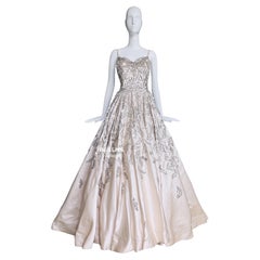 Retro Pierre Balmain Couture Ballgown  1955 Iconic Dress