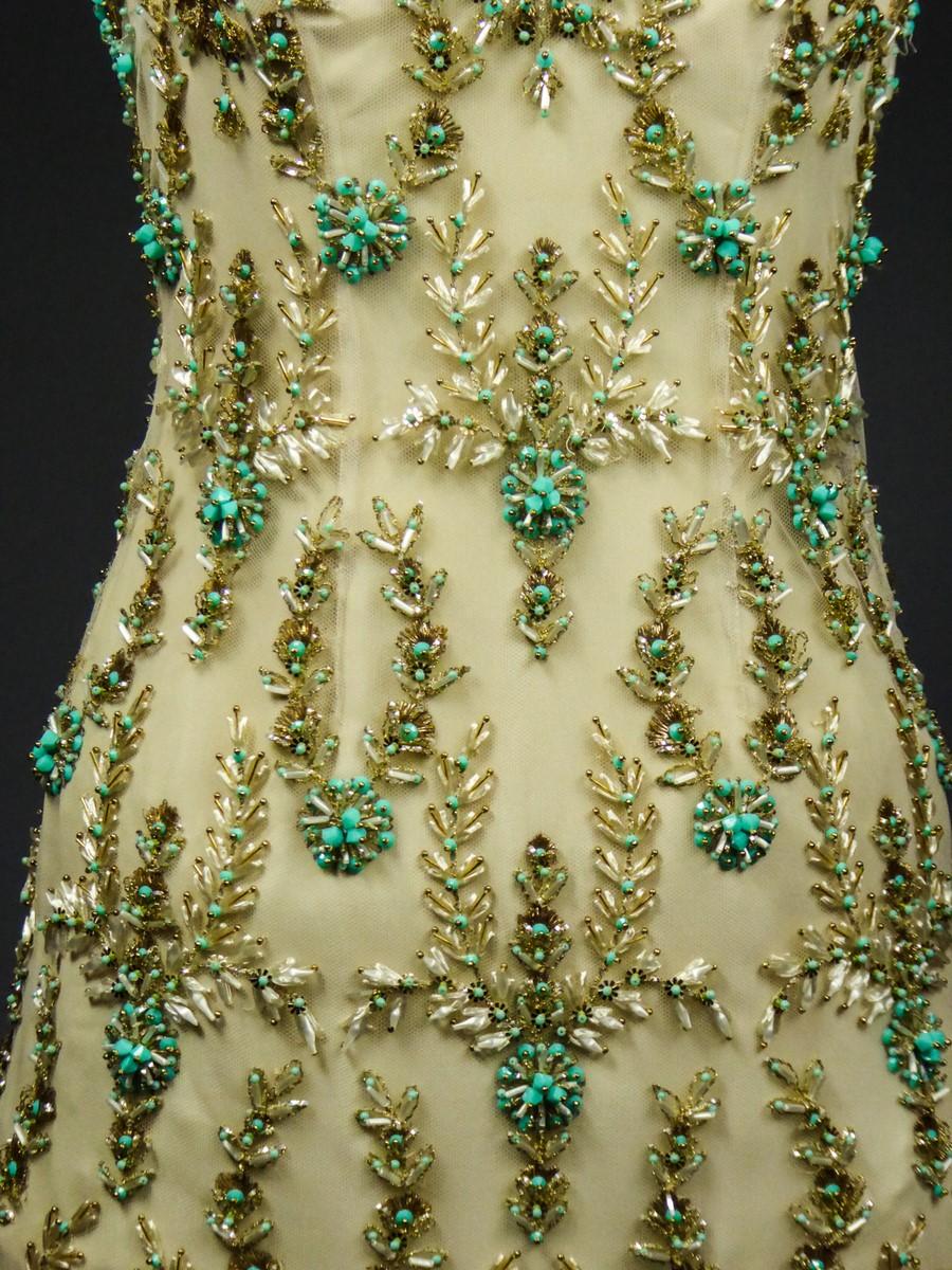 Pierre Balmain Couture Embroidered Cocktail Dress Numbered 127770 - Spring 1963 2