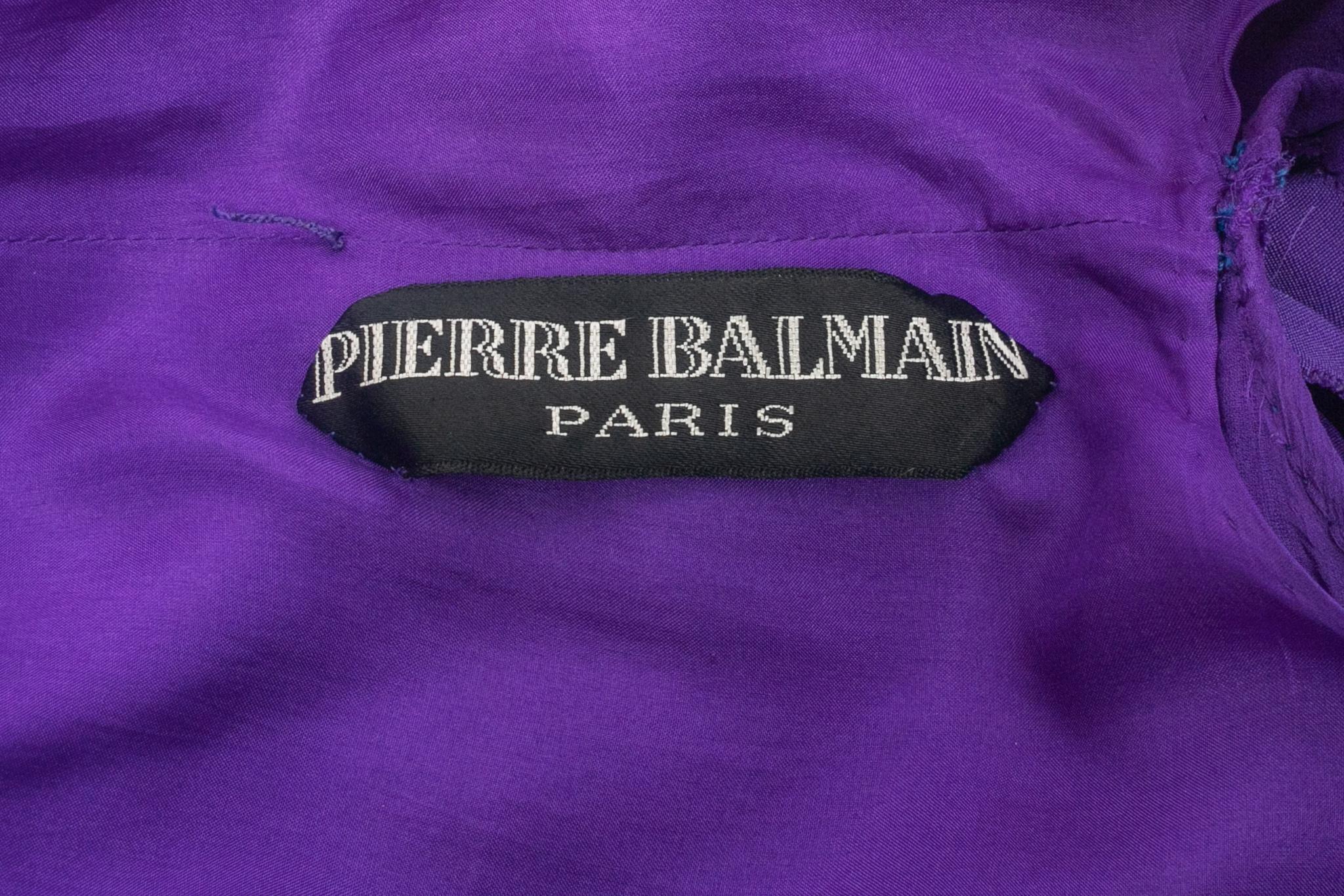 Robe Pierre Balmain Haute Couture Printemps-Eté 1986 en vente 6