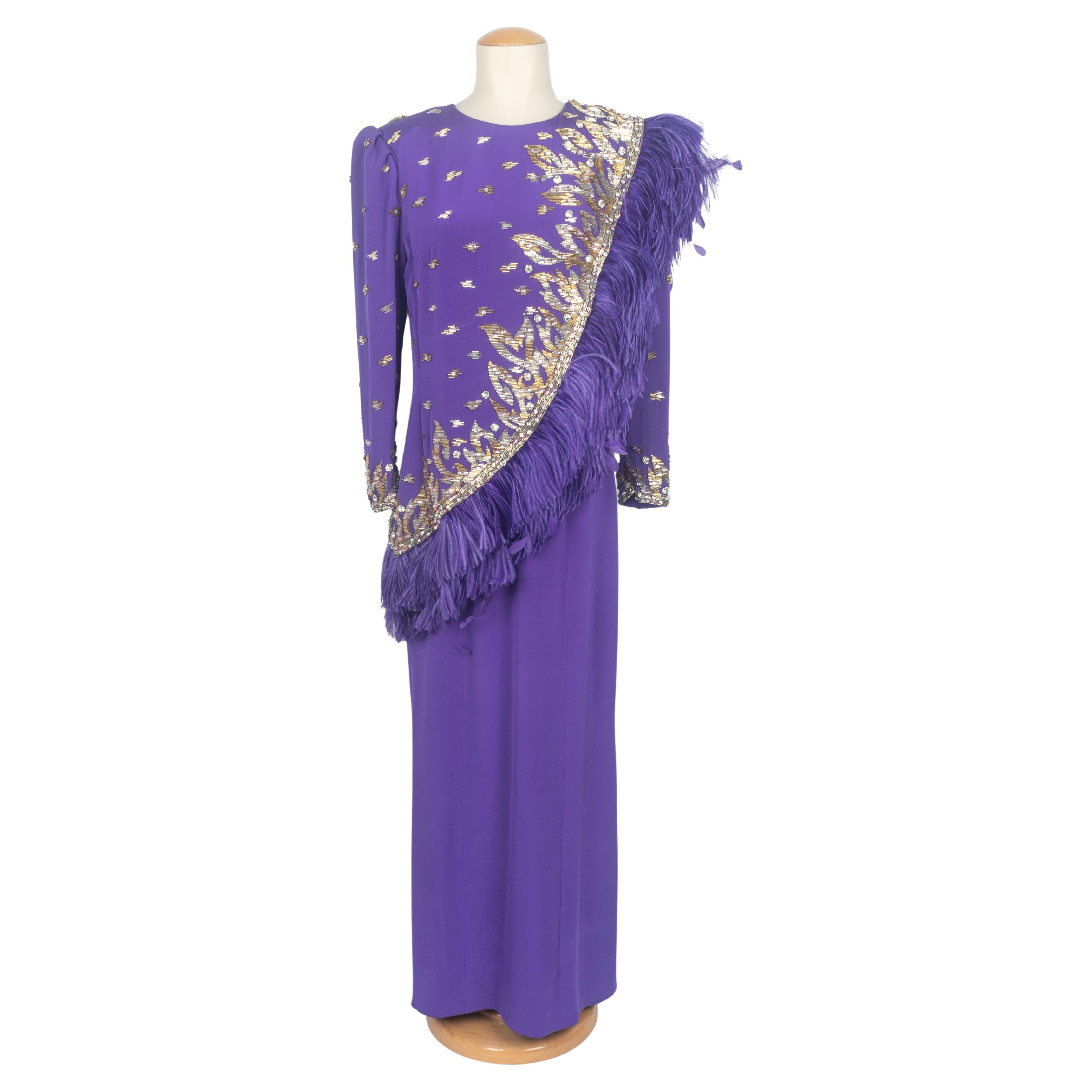 Pierre Balmain Kleid Haute Couture Frühjahr-Sommer 1986