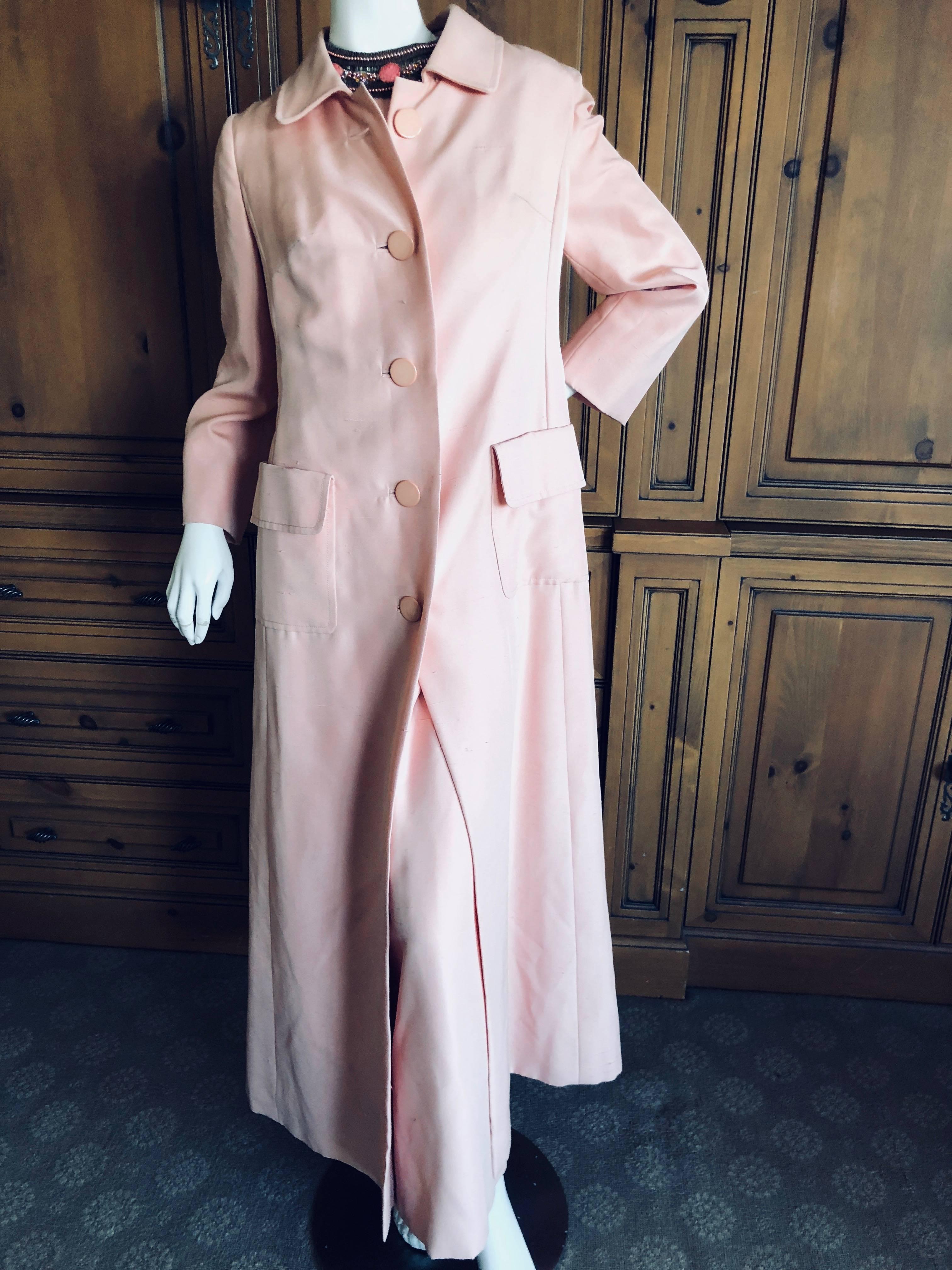 Pierre Balmain Haute Couture 1962 Lesage Bead Embellished Evening Dress & Coat For Sale 5