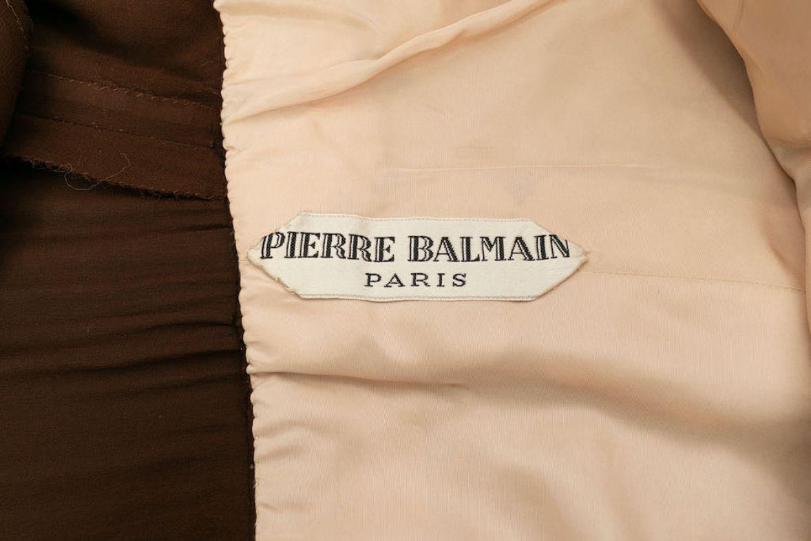 Pierre Balmain Haute Couture Fur and Silk Crep Set 8