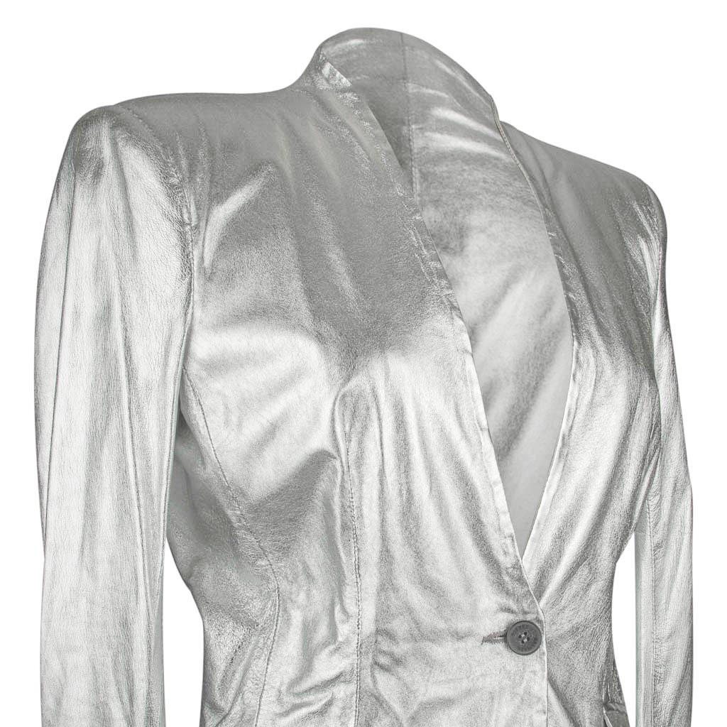 balmain silver jacket