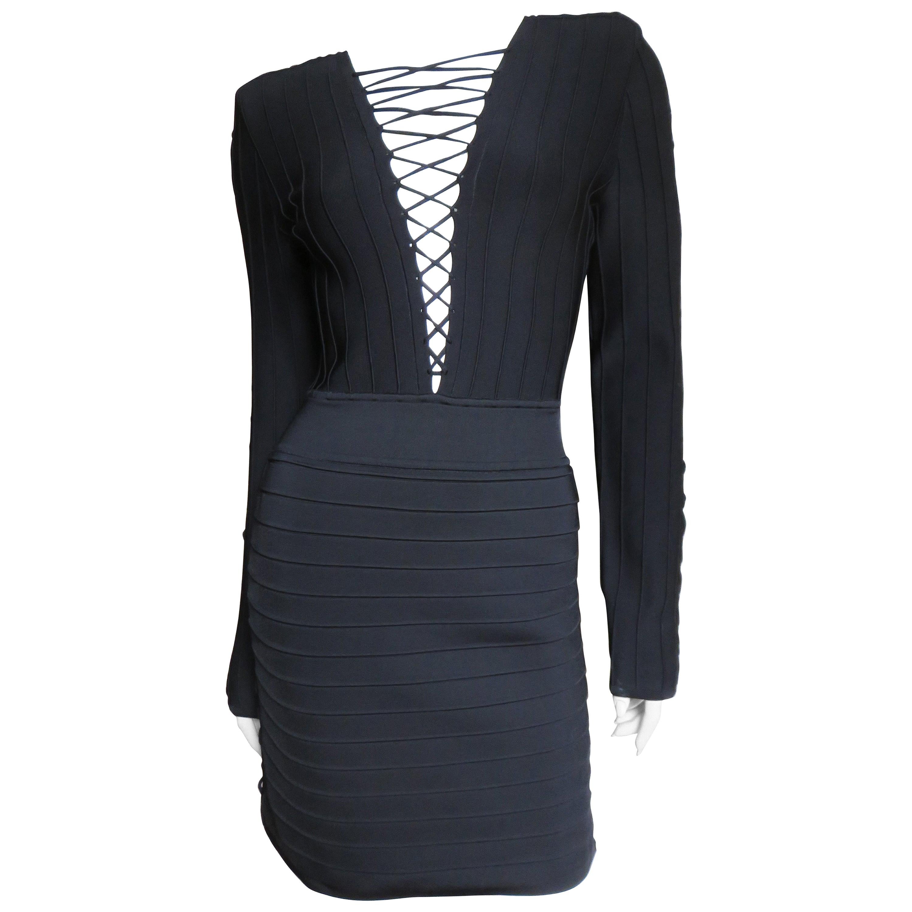 balmain bandage dress