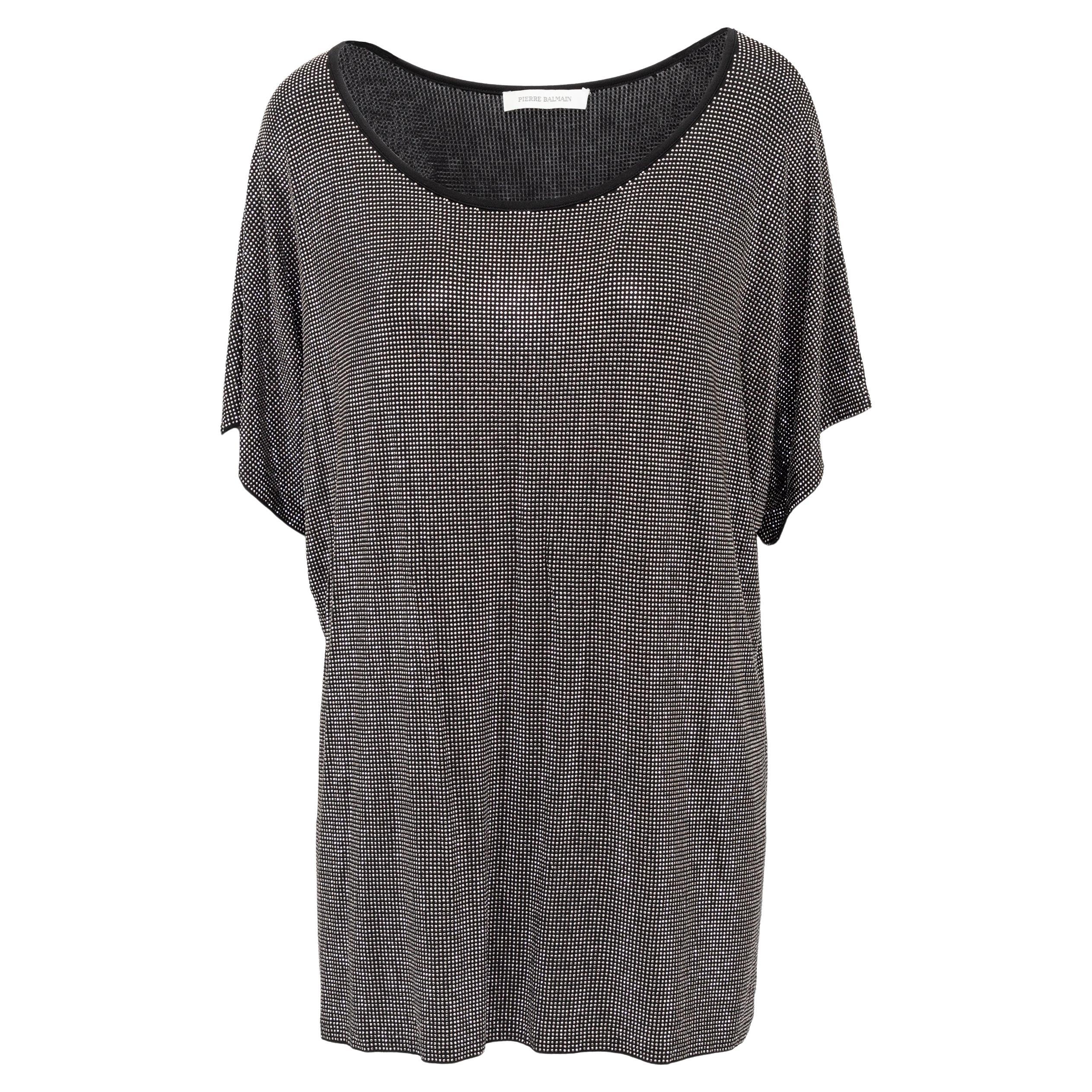 Pierre Balmain Oversized Rhinestones T-shirt - '10s For Sale