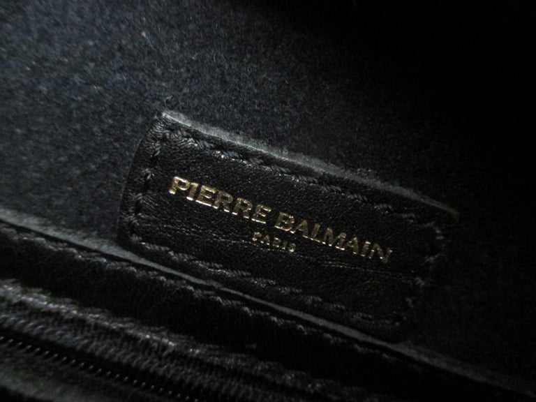 Pierre Balmain Paris Black Calfskin "Kelly" style Bag Rare For Sale at  1stDibs | balmain paris bag travel, pierre balmain bag, pierre balmain  paris bag