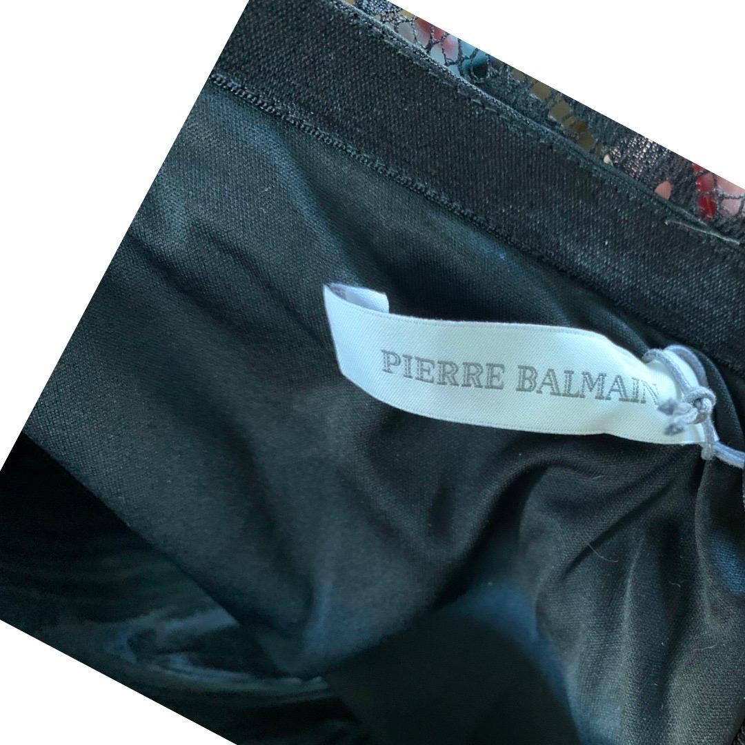 Pierre Balmain Paris Trés Chic One Shoulder Lace Cocktail Dress NWT Size 8 For Sale 4