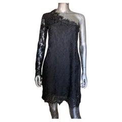 Pierre Balmain Paris Trés Chic One Shoulder Lace Cocktail Dress NWT Size 8