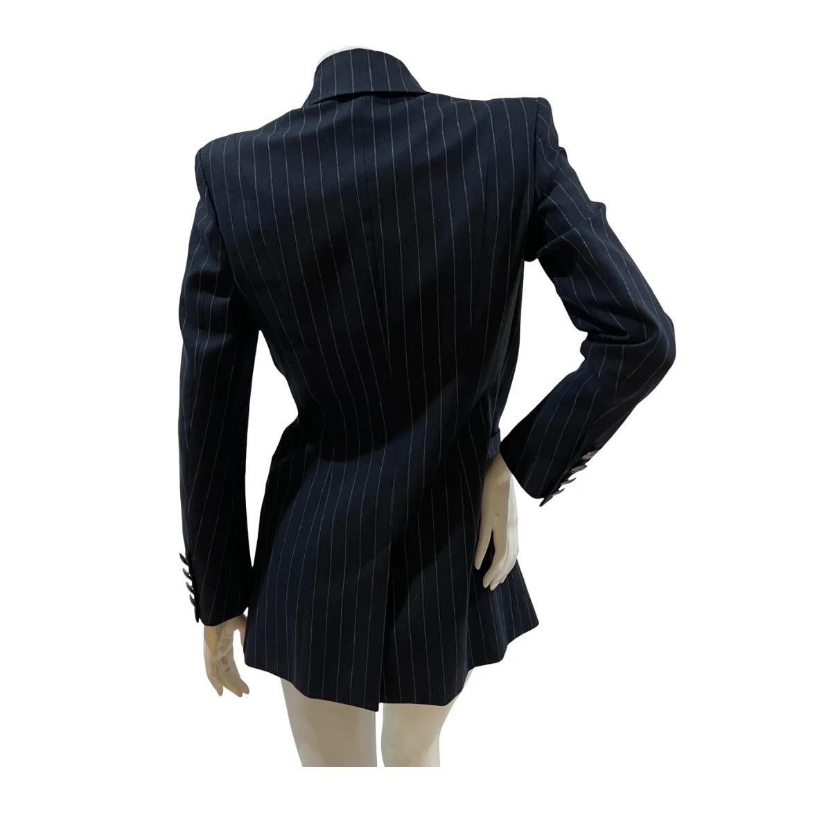 Pierre Balmain Pinstripe Jacket (Circa 2010) In Excellent Condition For Sale In Los Angeles, CA