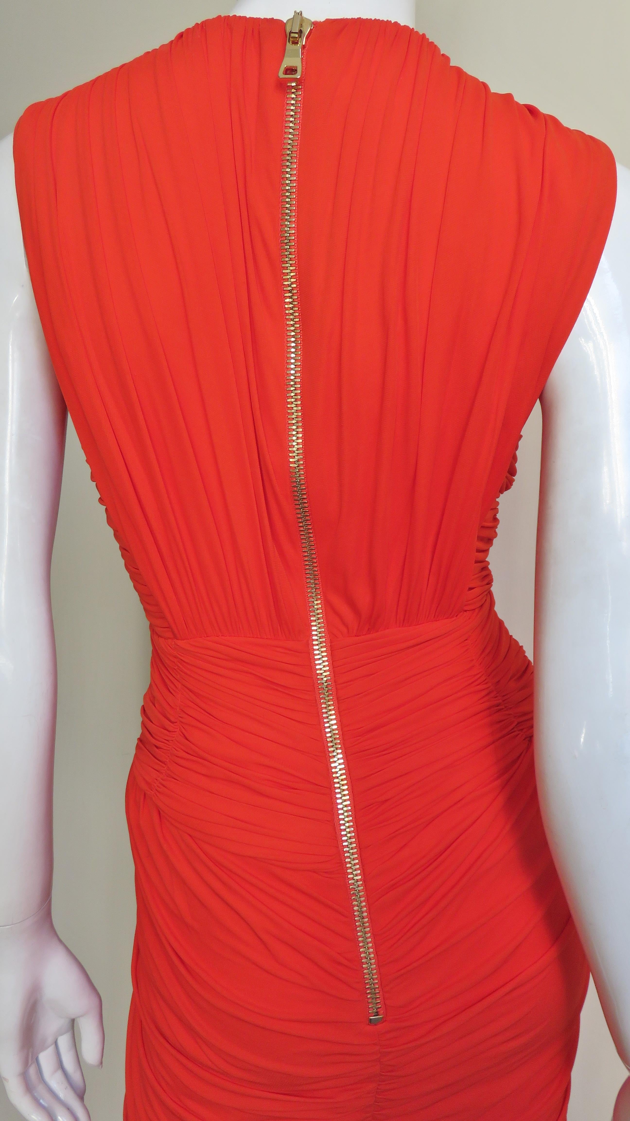 Pierre Balmain Ruched Dress For Sale 5