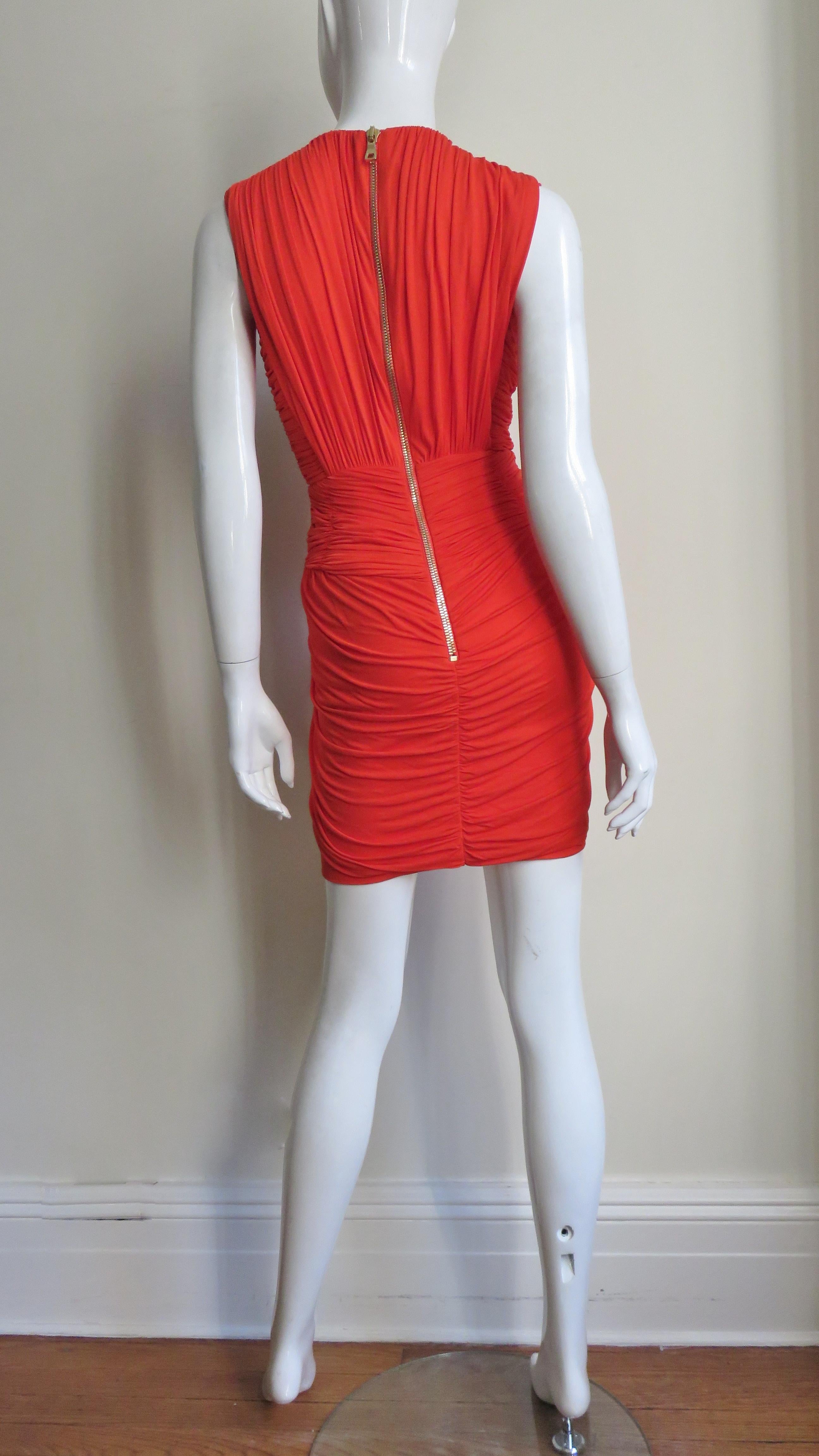 Pierre Balmain Ruched Dress For Sale 8