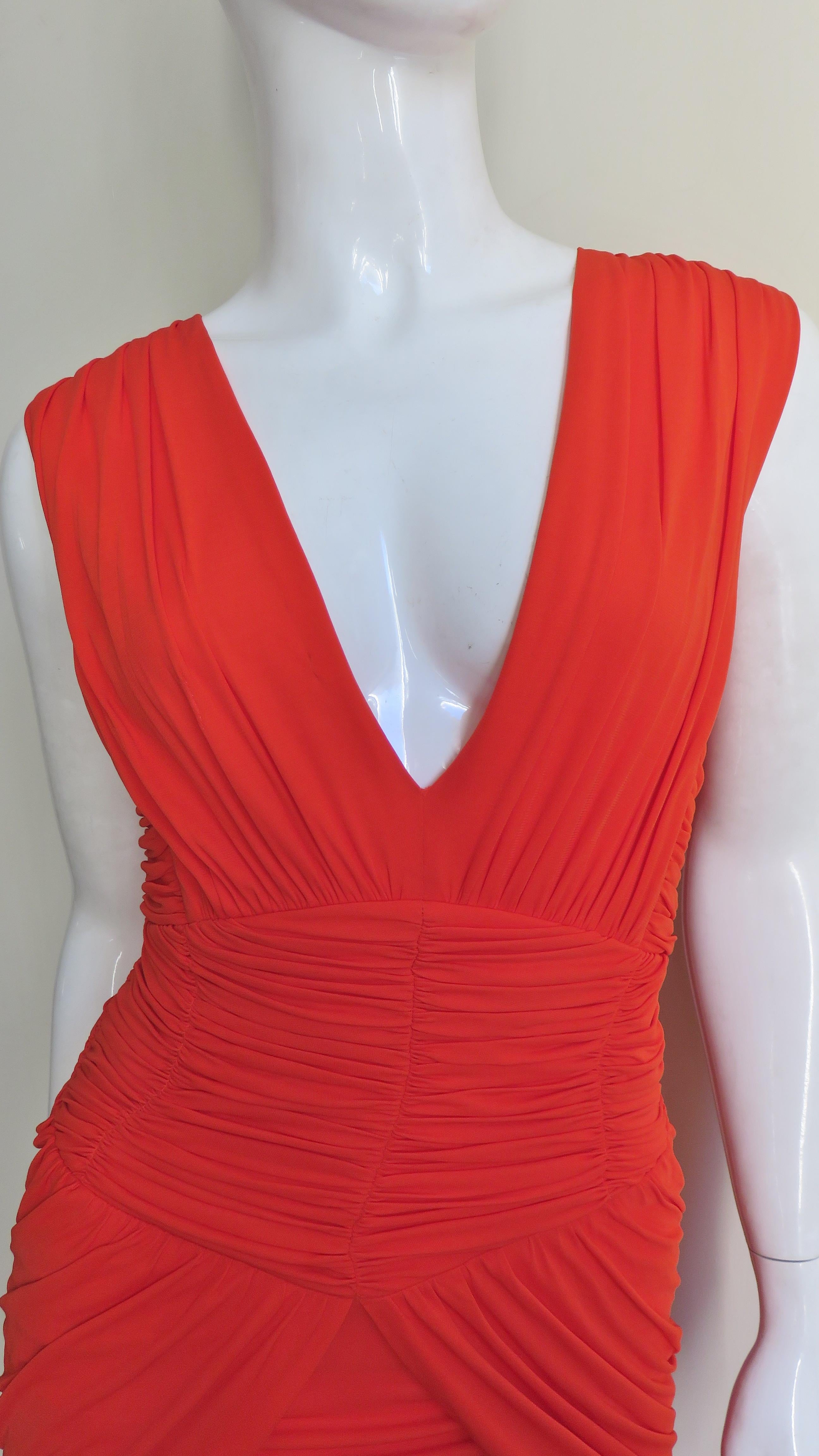 Vestido acanalado Pierre Balmain en Excelente estado para la venta en Water Mill, NY