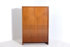 Pierre Balmain Secretaire Desk with Flap with Signature, France, 1980s