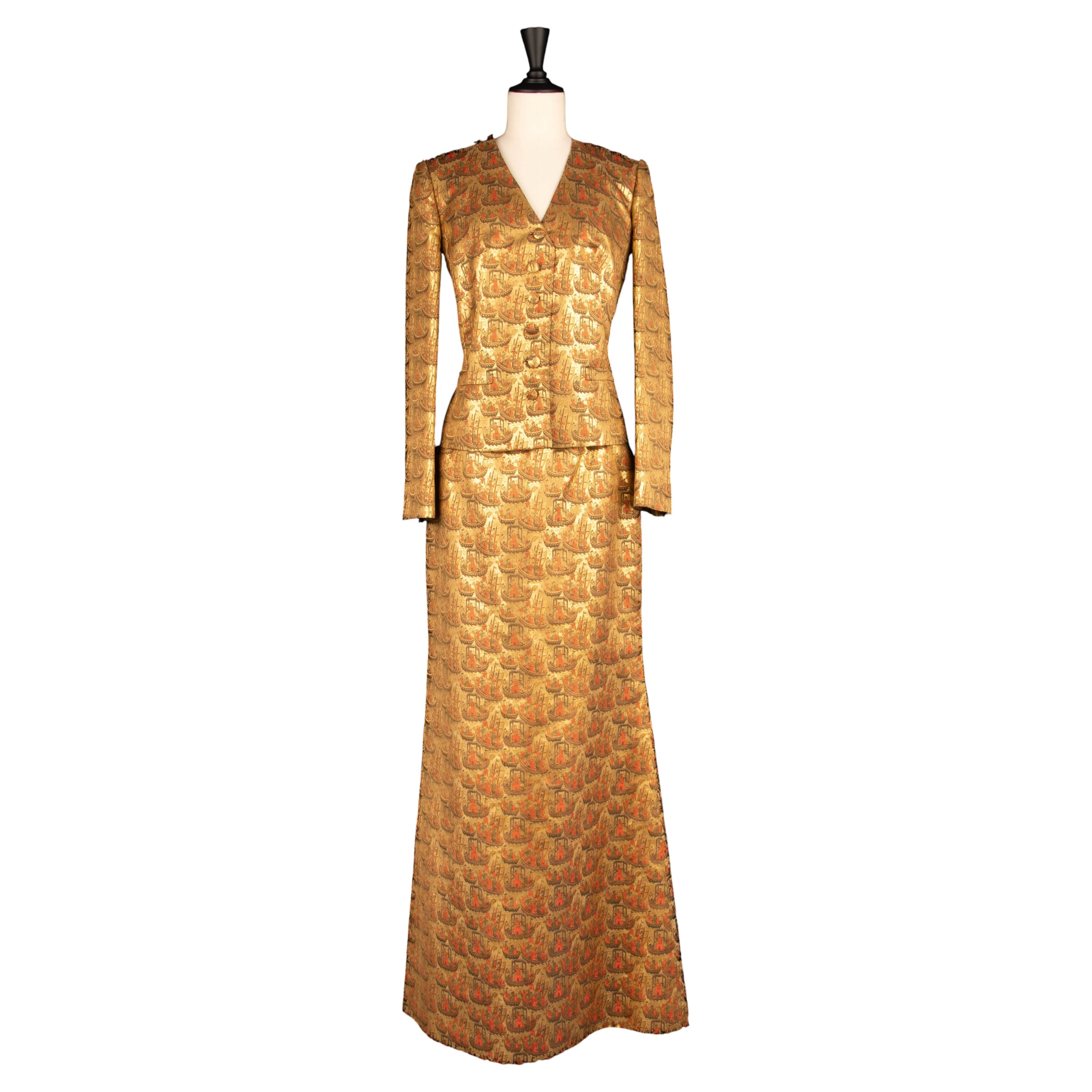 Pierre Balmain set Haute Couture by Oscar de la Renta Winter 2001 For Sale