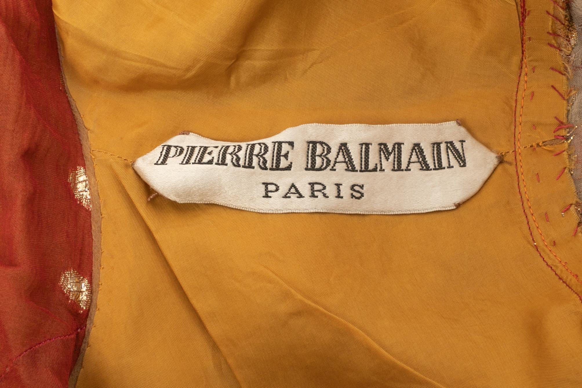 Robe en soie Pierre Balmain en vente 6
