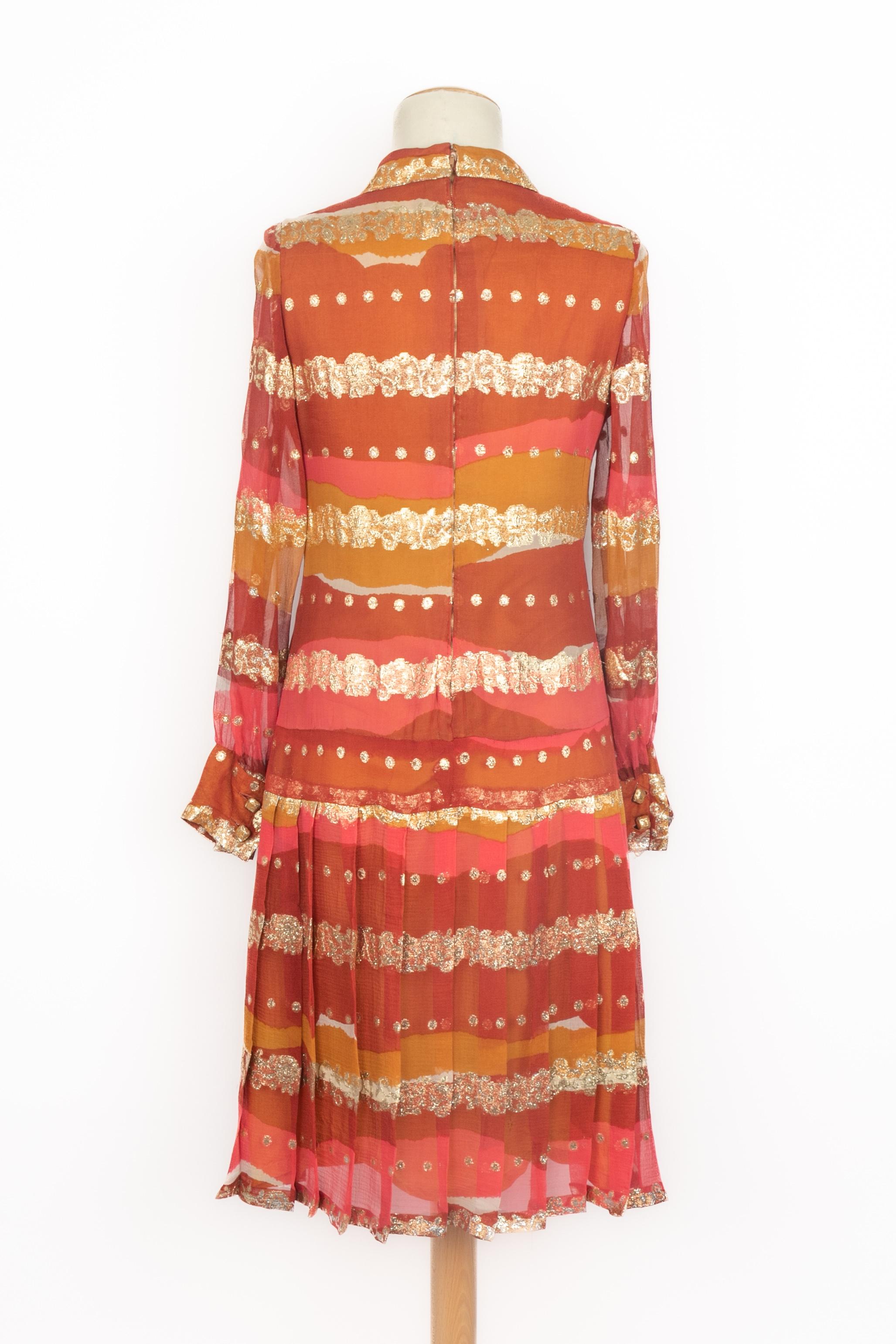 Robe en soie Pierre Balmain en vente 3
