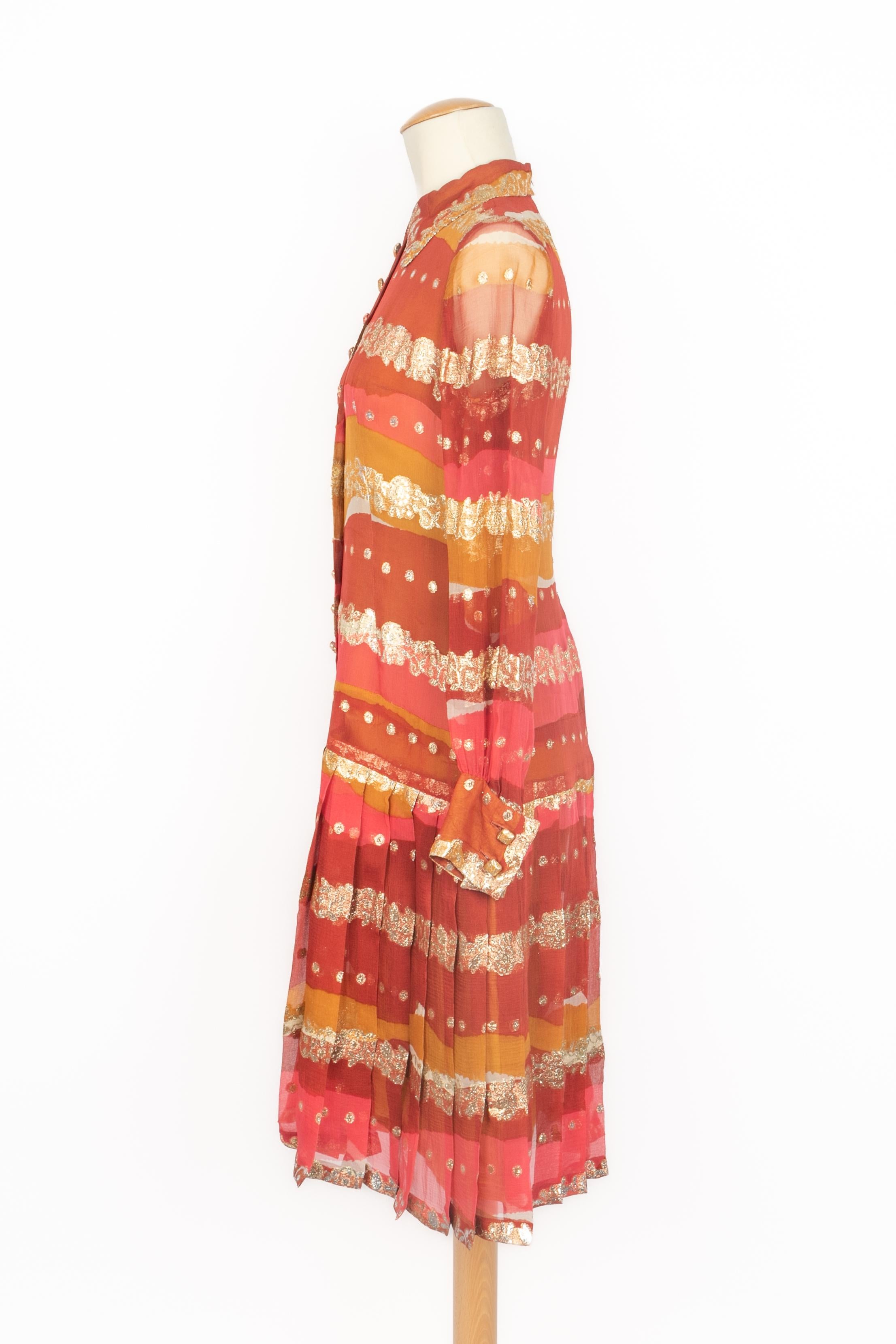 Robe en soie Pierre Balmain en vente 4