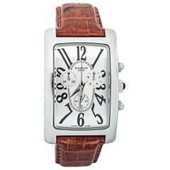 Pierre Balmain Silver Stainless Steel & Leather 5841 Men's Wristwatch 33 mm