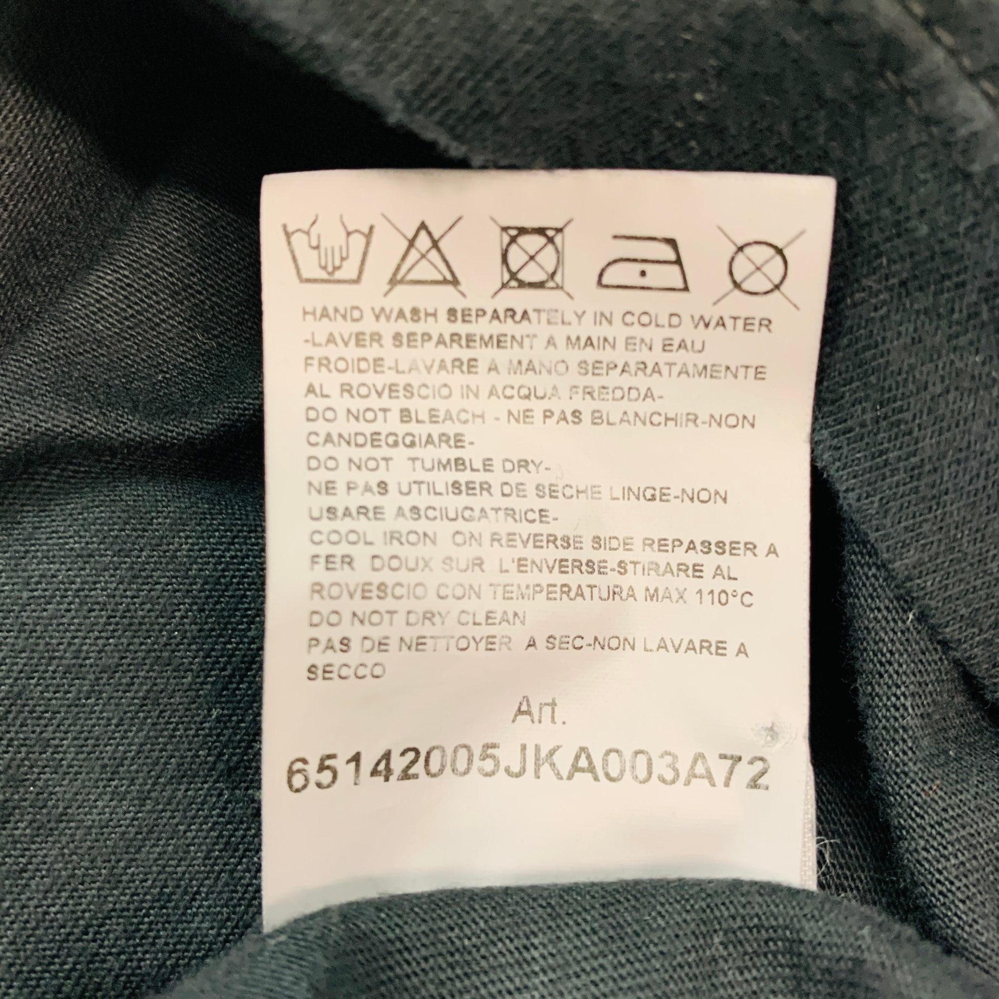 PIERRE BALMAIN Größe XS Schwarzes T-Shirt mit Crew-Neck aus Baumwolle mit Nieten im Angebot 5