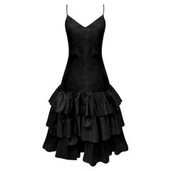 PIERRE BALMAIN VINTAGE BLACK MINI DRESS Size M