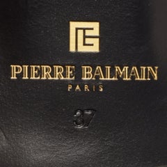 Pierre Balmain Zebra Print Pony Hair & Leather Studded  Lace Up Oxfords Size 37