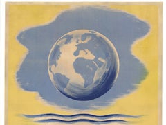 Original "Point Bleu Radio" vintage poster, faithful reflection of the world