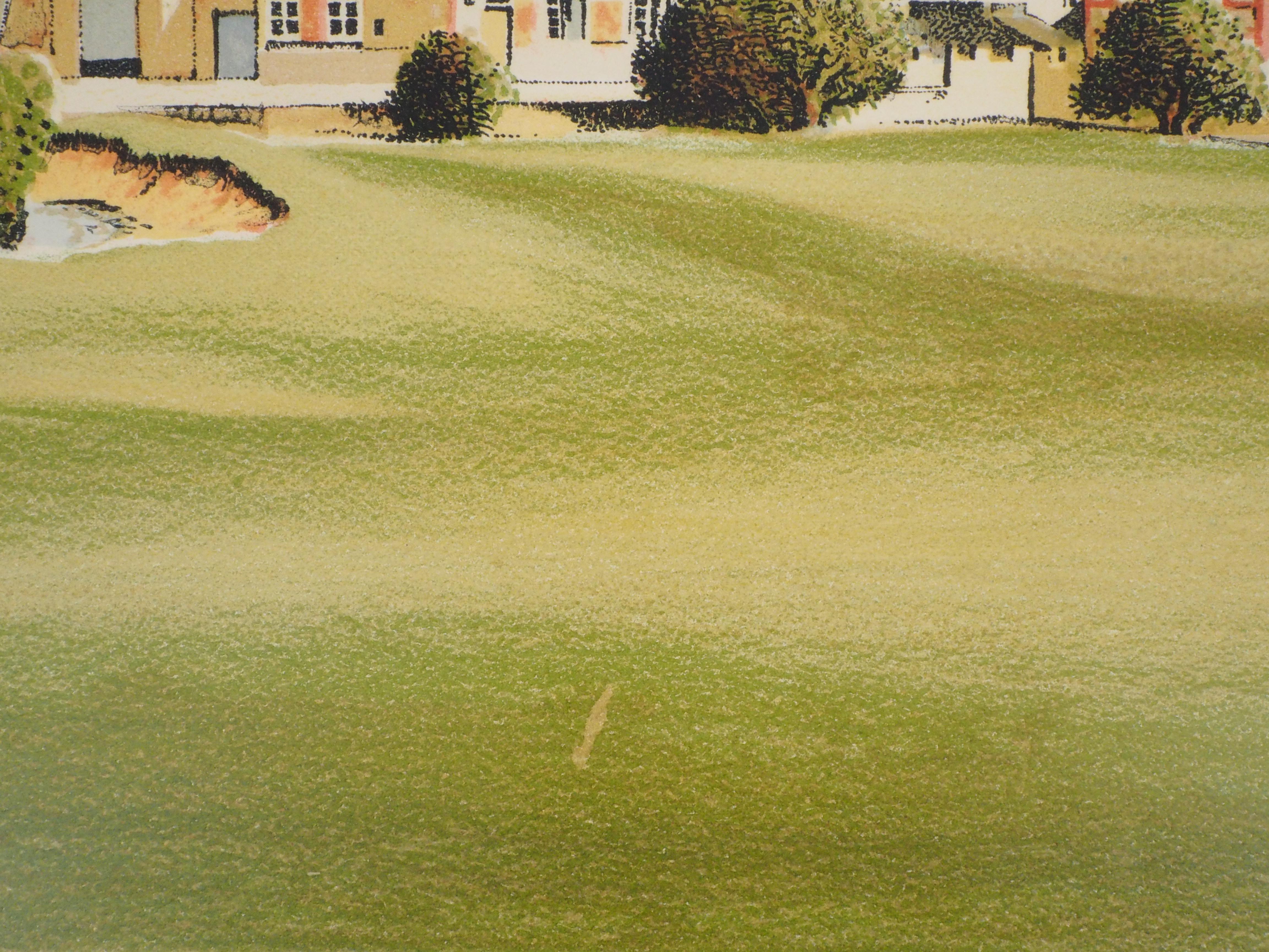 Landscape of Normandy - Original handsigned lithograph For Sale 1