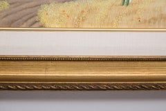 Pierre Bazire "Les Andelys au Printemps" Framed Oil Painting on Board