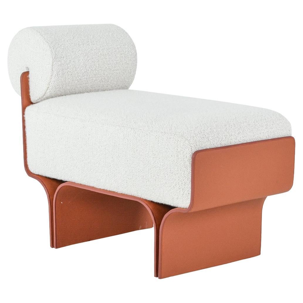 Pierre Bench, Upholstery in Fabric, Iron Structure Lined in Leather, One Seat