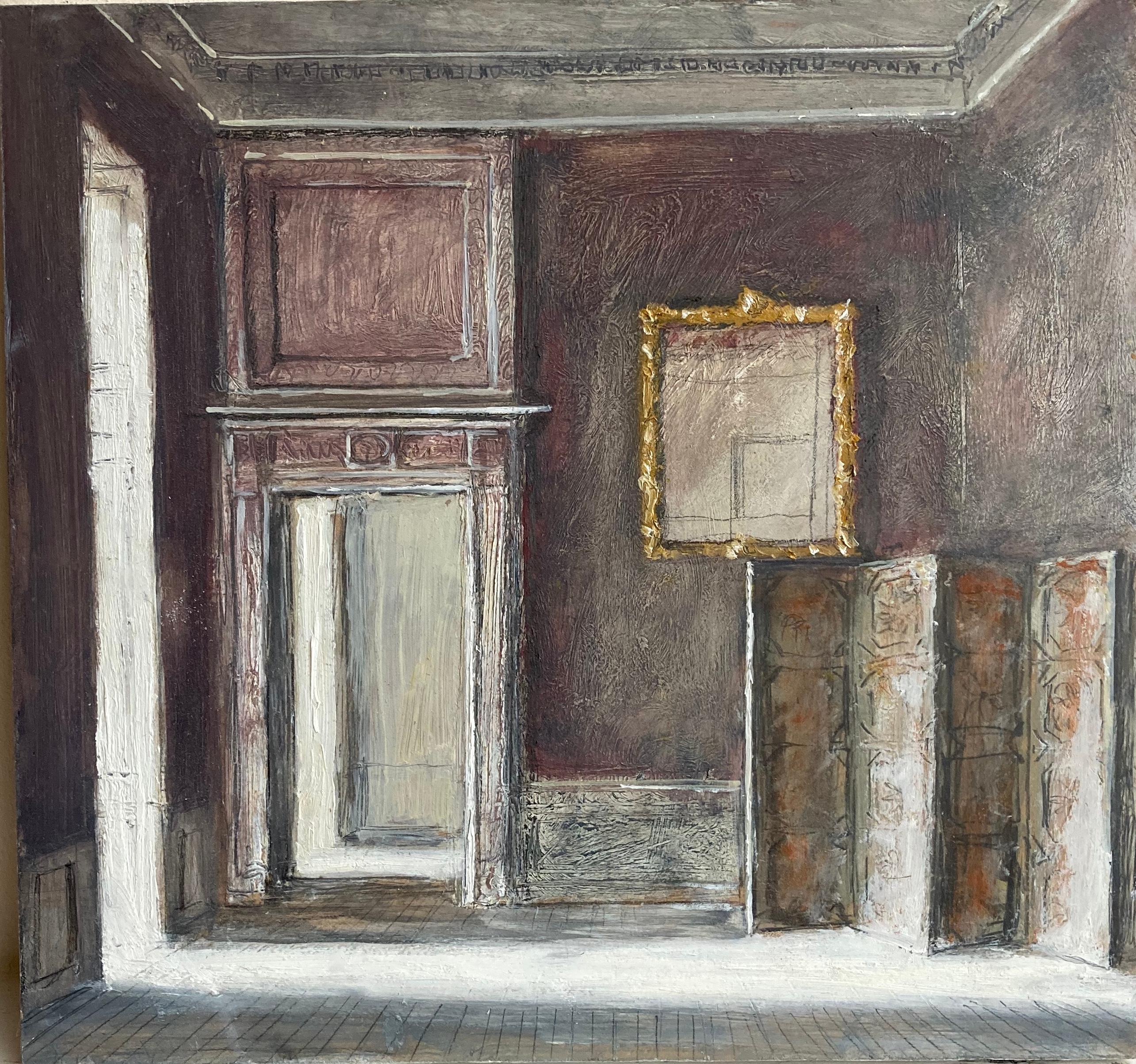 Pierre Bergian Interior Painting - Paravent & Mirror