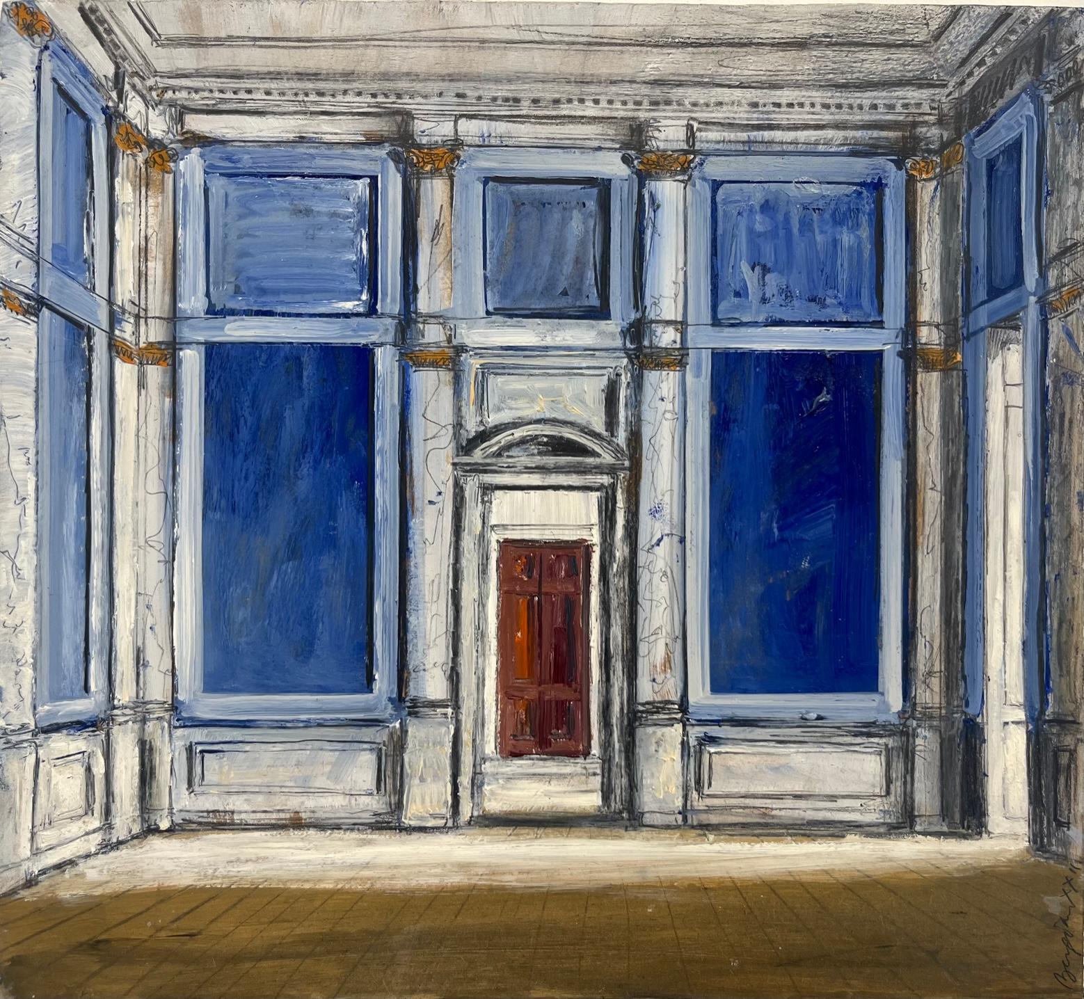 Pierre Bergian Interior Painting - Red & Blue