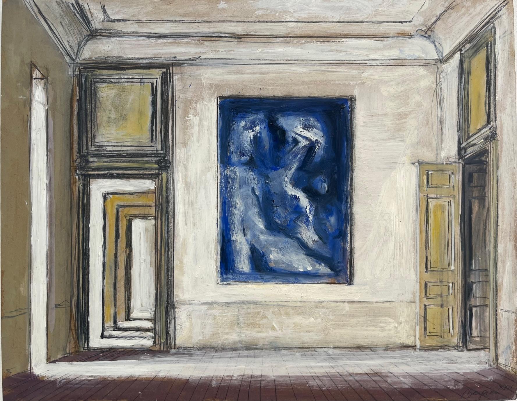 Pierre Bergian Interior Painting – Schnee-Reflexionen
