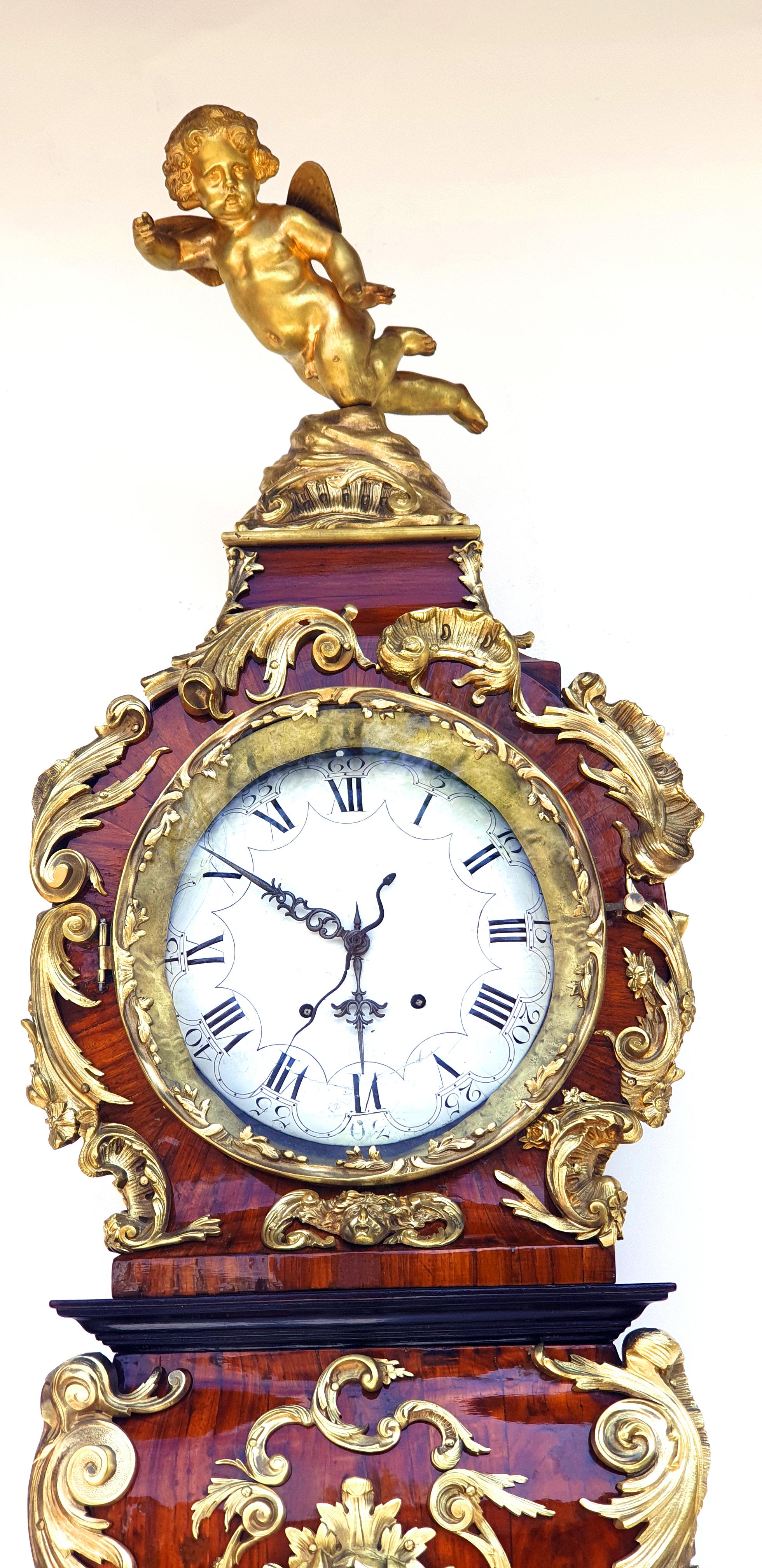 Palisander Pierre Bernard, Louis XV Longcase Clock / Régulateur, 1750s