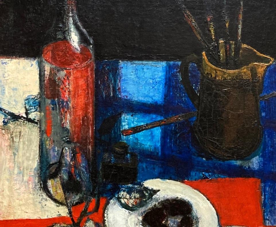 Un bodegón modernista titulado Nature Morte, del artista Pierre Bisiaux en venta 3