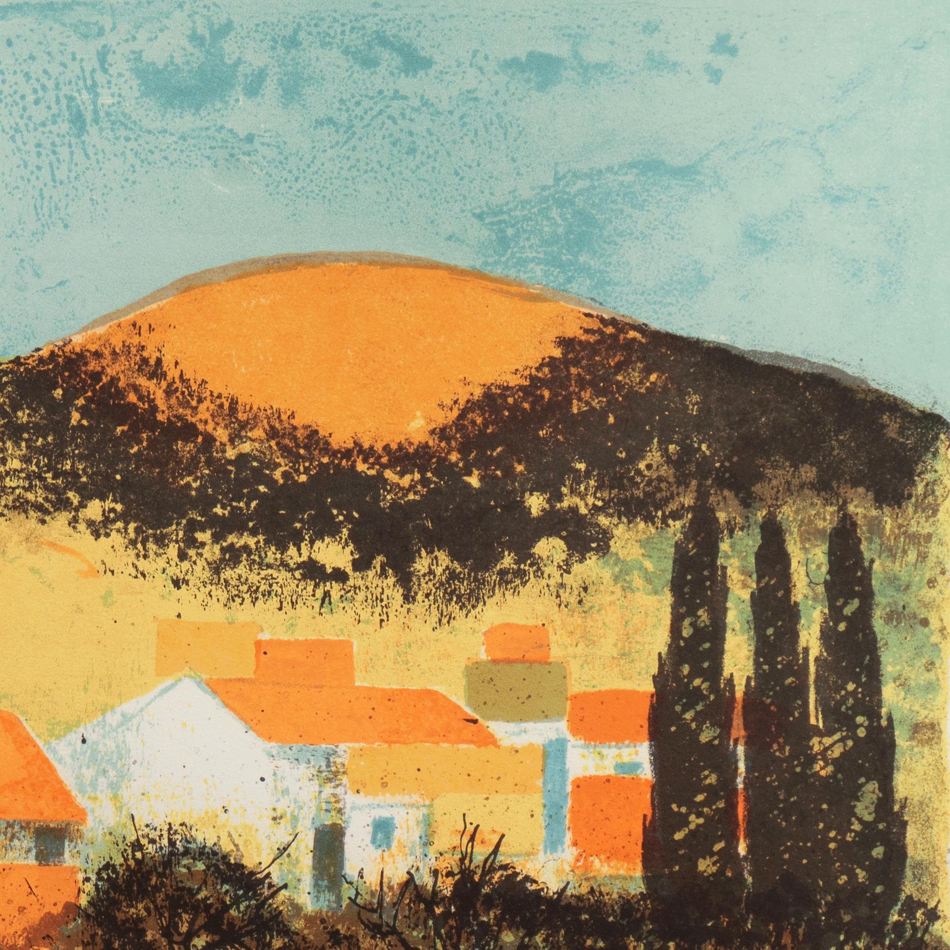 'Sunset over Provence', Paris Salon, Musée d'Art Moderne, Benezit For Sale 5