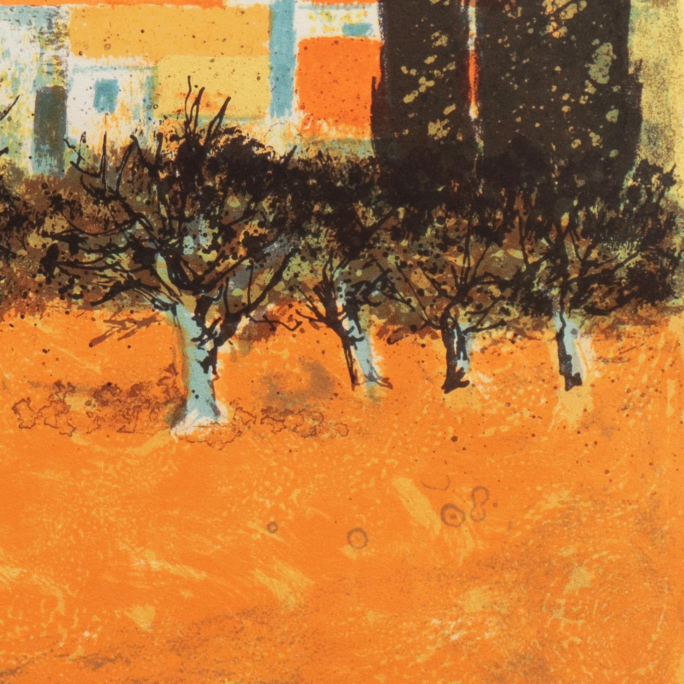 'Sunset over Provence', Paris Salon, Musée d'Art Moderne, Benezit For Sale 4