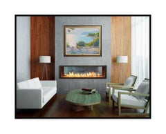 Pierre Bittar Large Original Oil Painting On Canvas Signed French Seascape Art