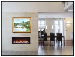 Pierre Bittar Large Original Painting Oil On Canvas Signed European Landscape