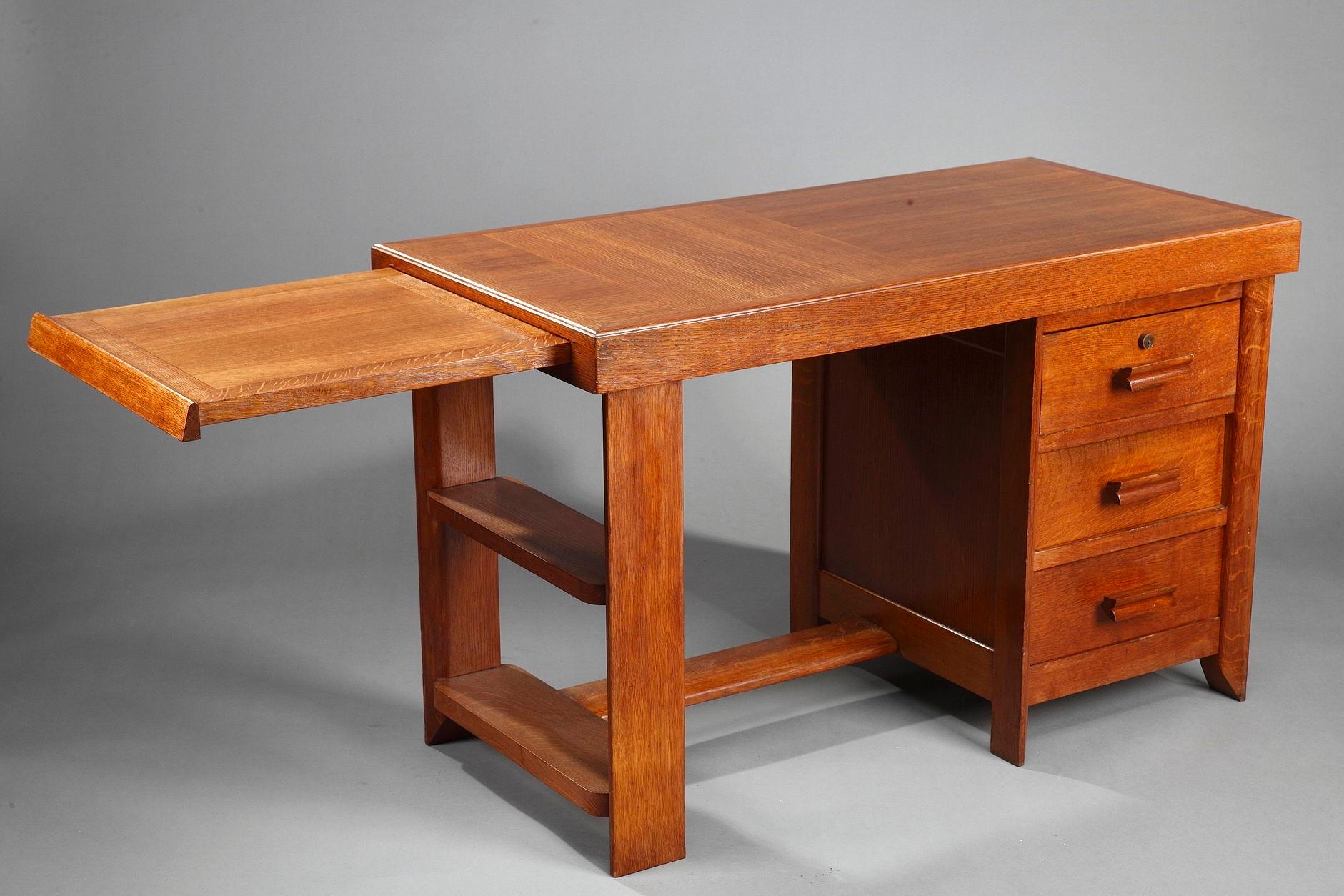 Pierre Bloch and Charles Dudouyt Desk, 1950s For Sale 3