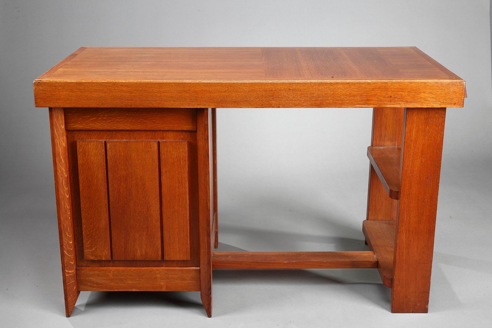 Pierre Bloch and Charles Dudouyt Desk, 1950s For Sale 4