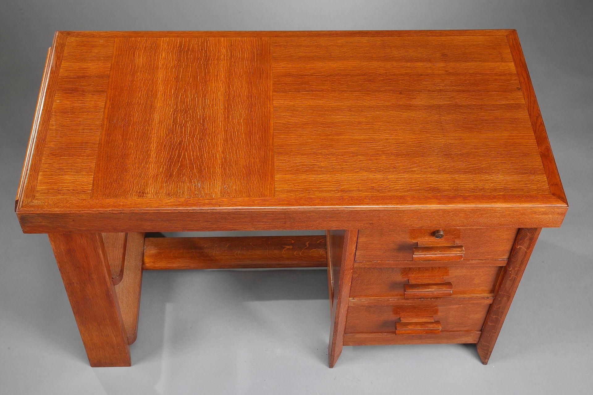 Pierre Bloch and Charles Dudouyt Desk, 1950s In Good Condition For Sale In Paris, FR