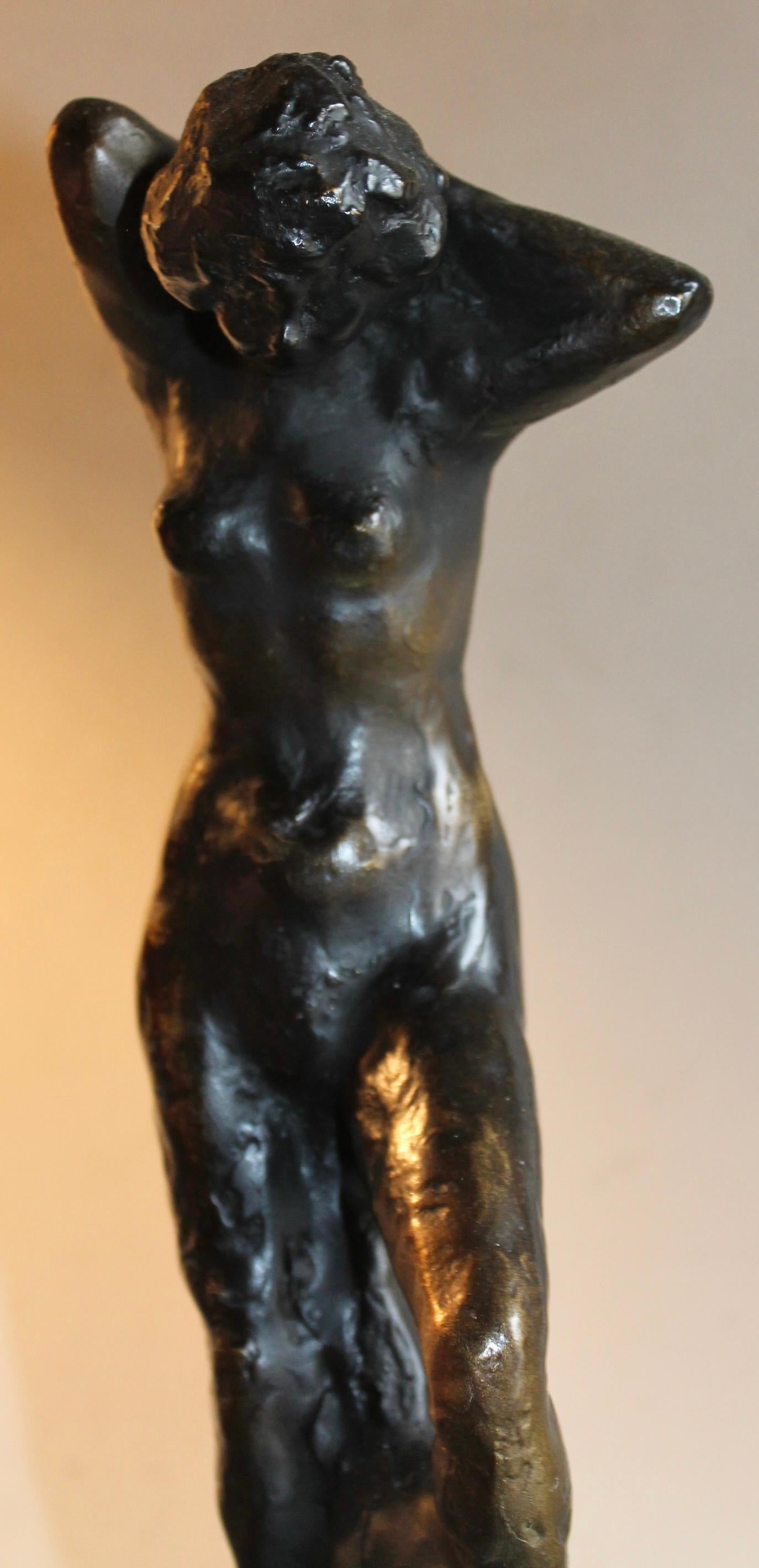 Moderno Pierre Bonnard 'Femme Nue Debout Bras Leves Derriere La Tete...' Alva Repro in vendita