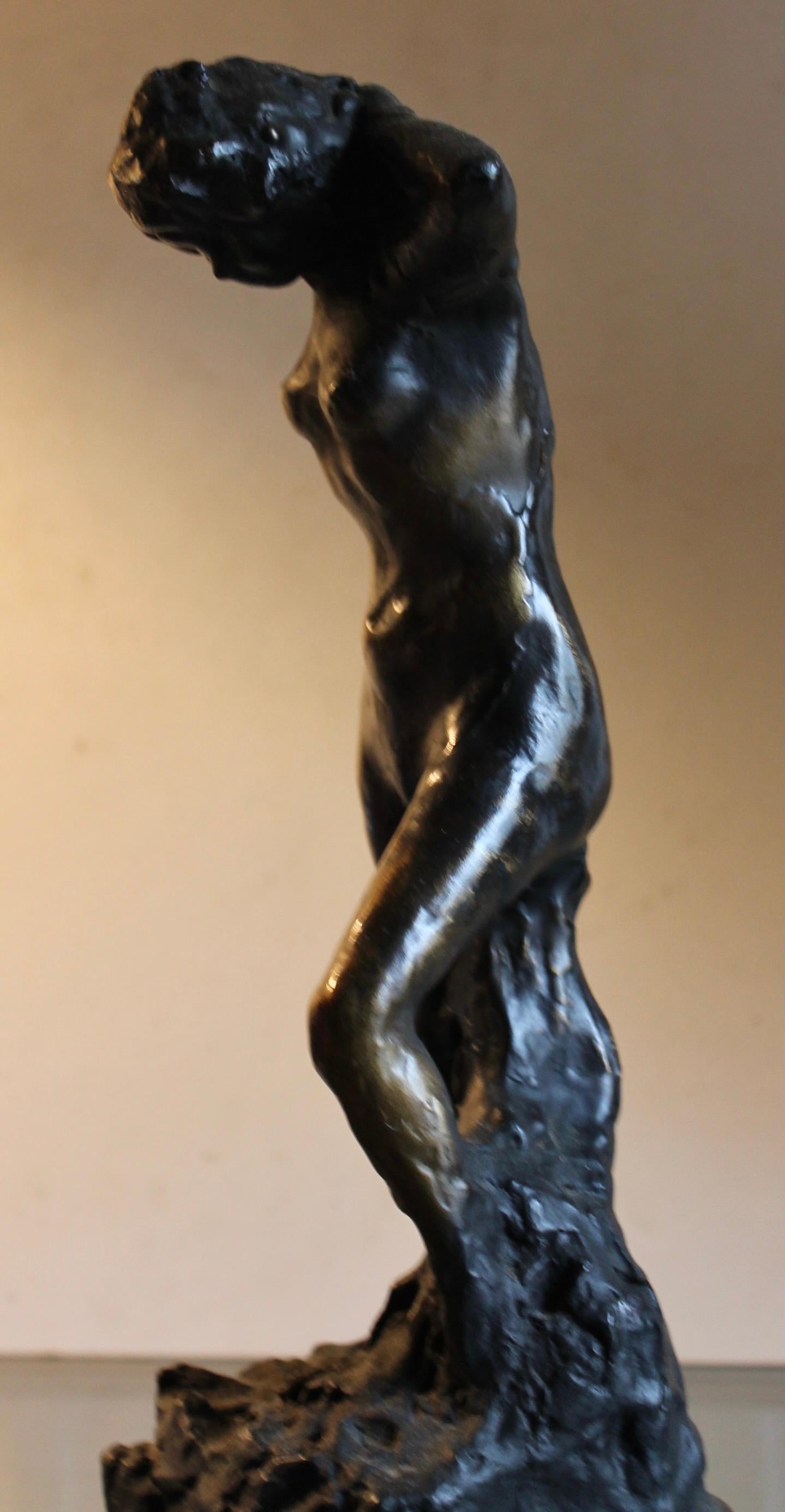 Americano Pierre Bonnard 'Femme Nue Debout Bras Leves Derriere La Tete...' Alva Repro in vendita